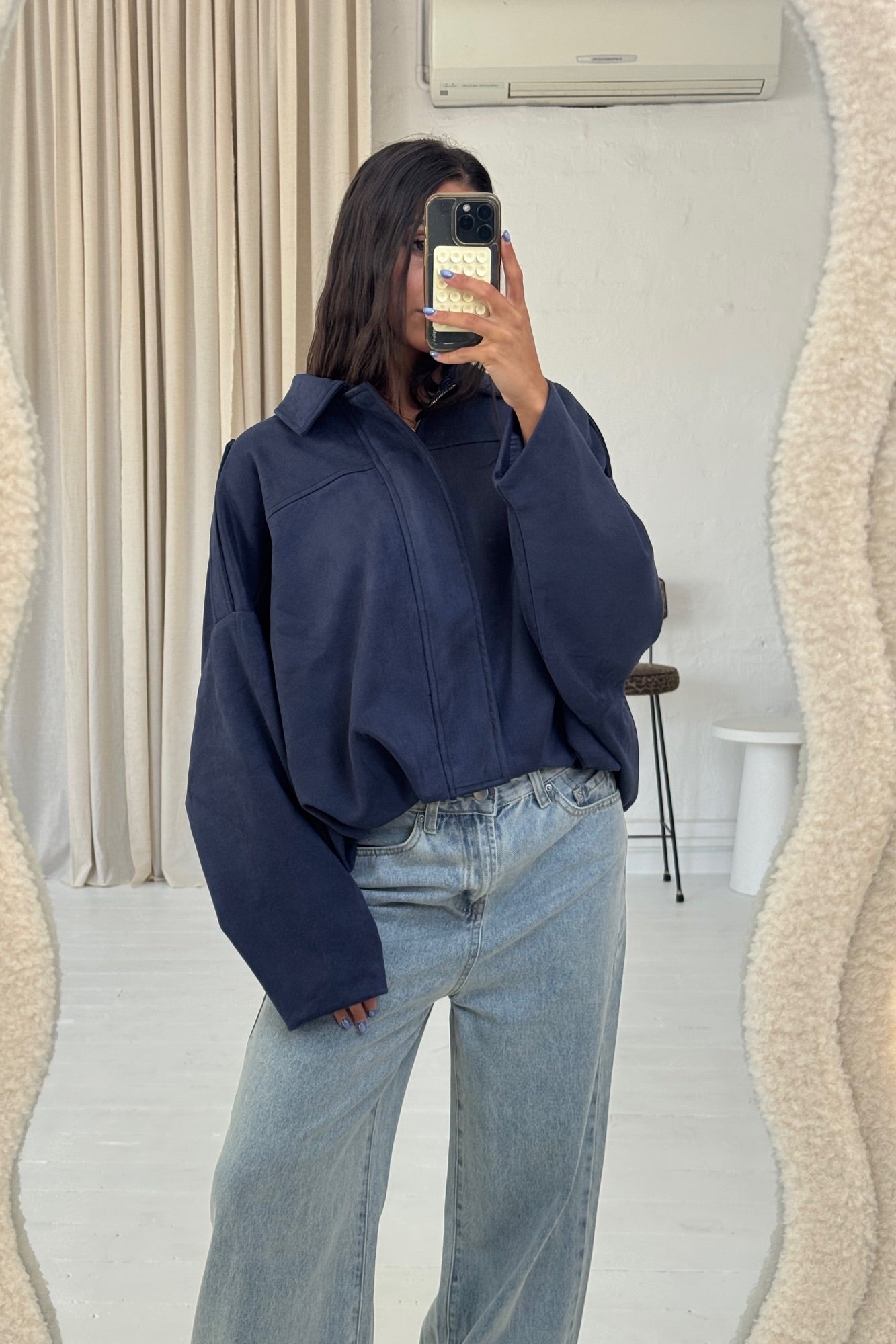 Harmony Suede Jacket Midnight