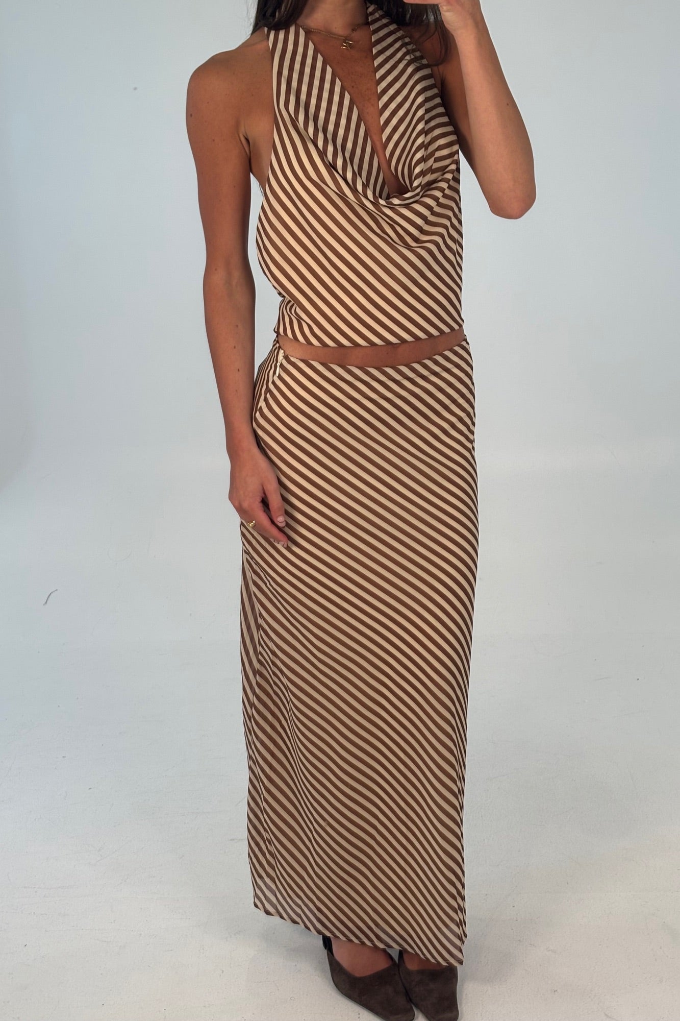 Lianna Maxi Skirt Tiramisu