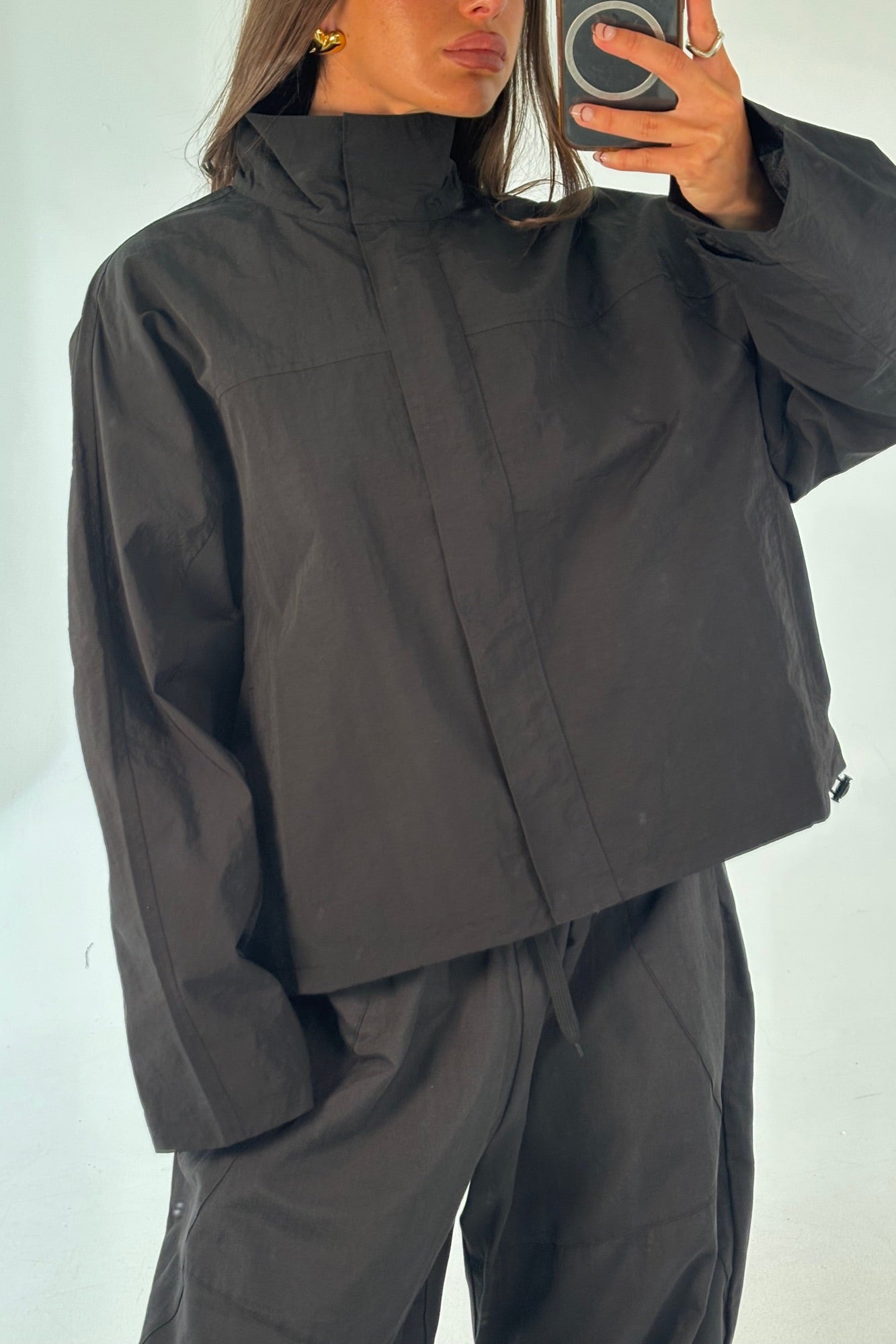 Shoreline Windbreaker Noir