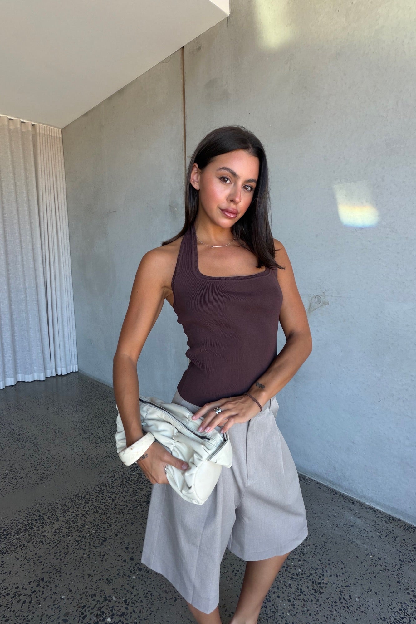 Tali Halter Top Chocolate