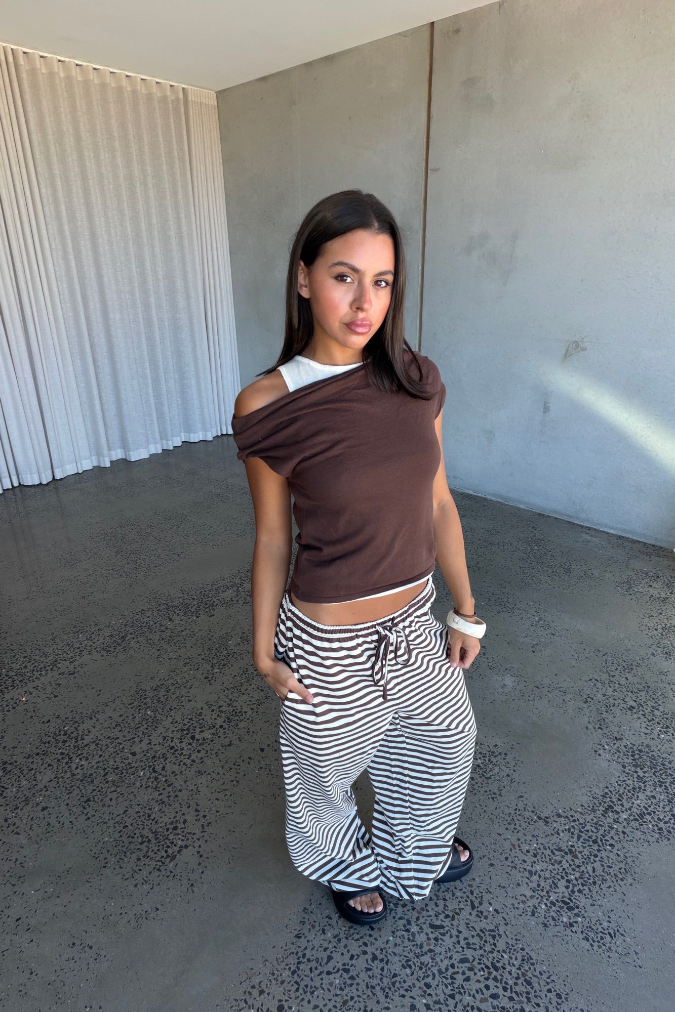 Nylah Knit Top Chocolate