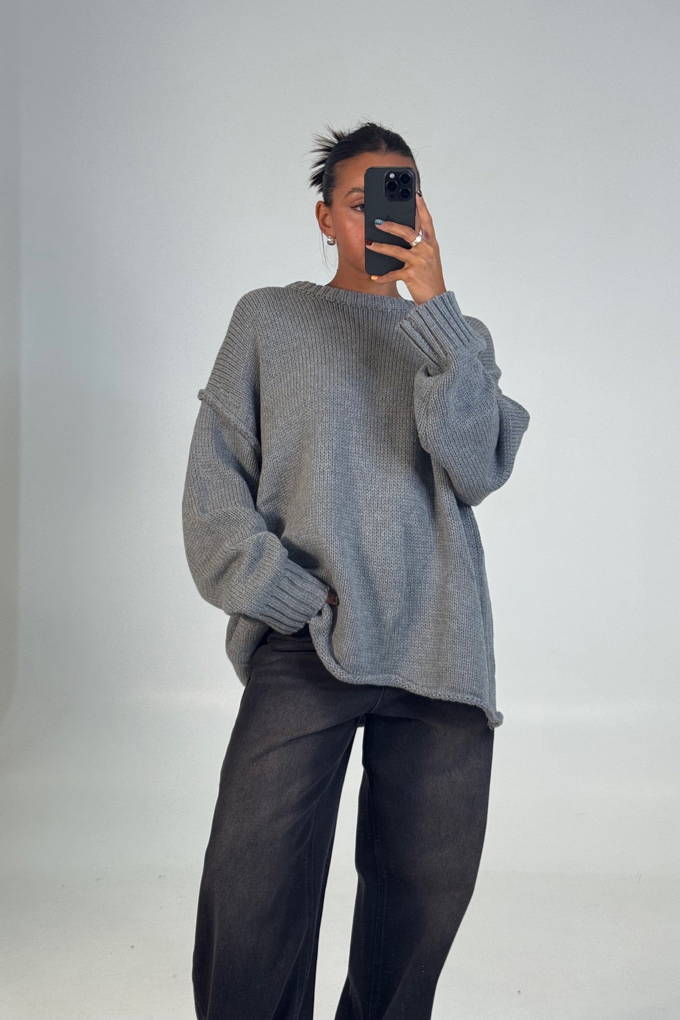 Toni Knit Jumper Grey