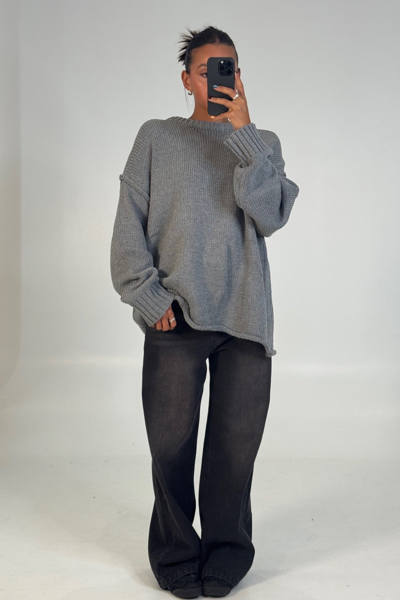 Toni Knit Jumper Grey