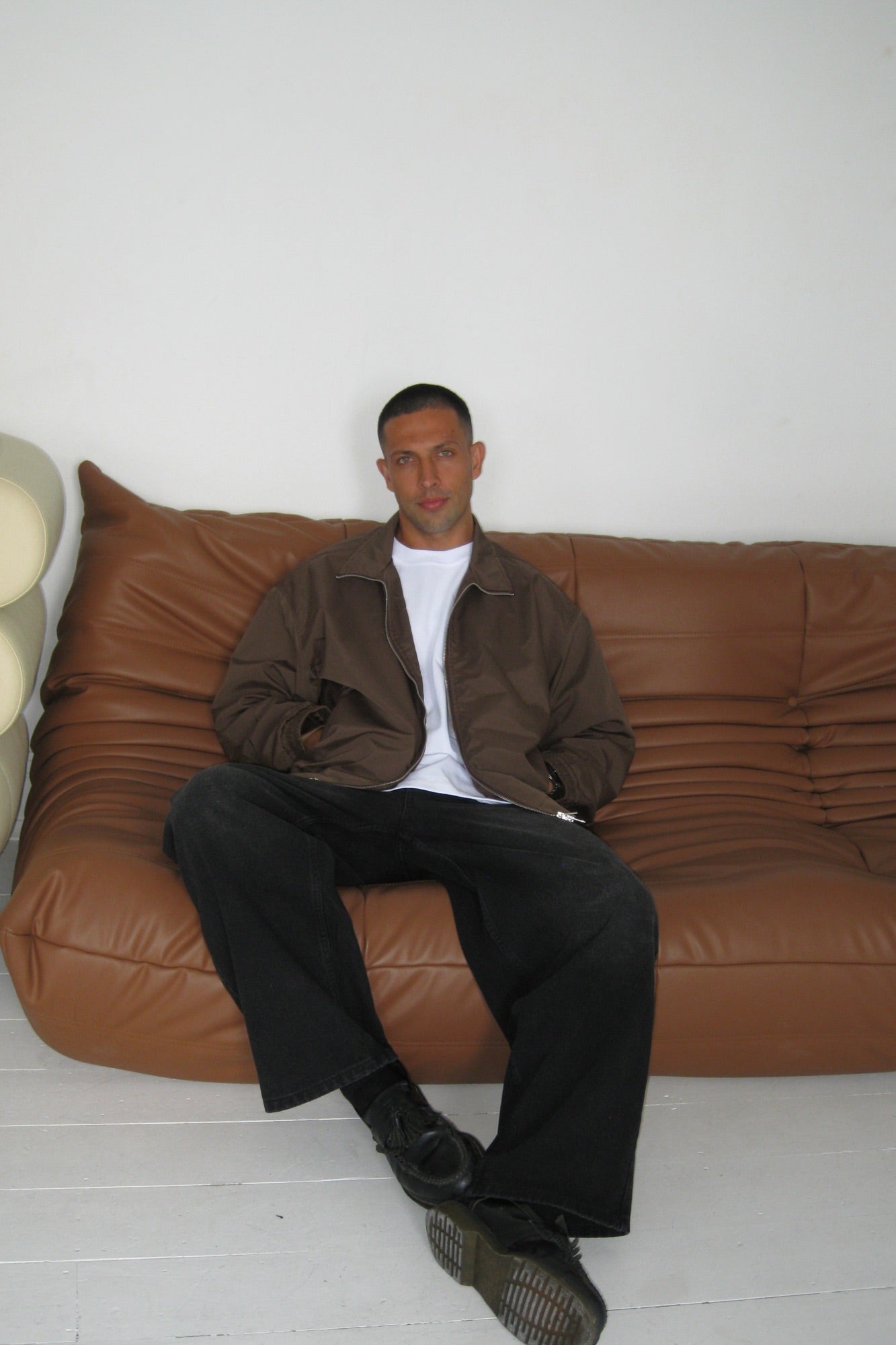 Collar Zip Jacket Choc