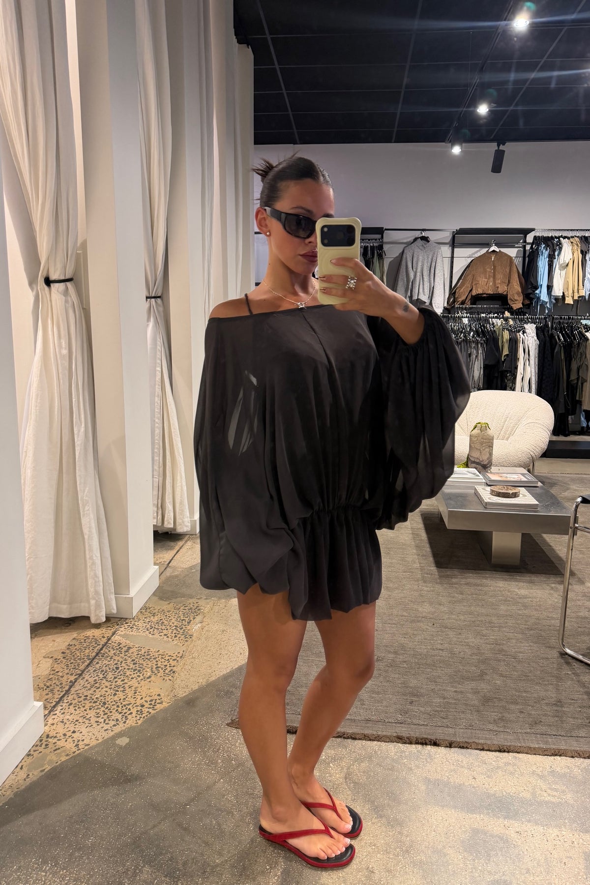 Evariel Mini Dress Truffle