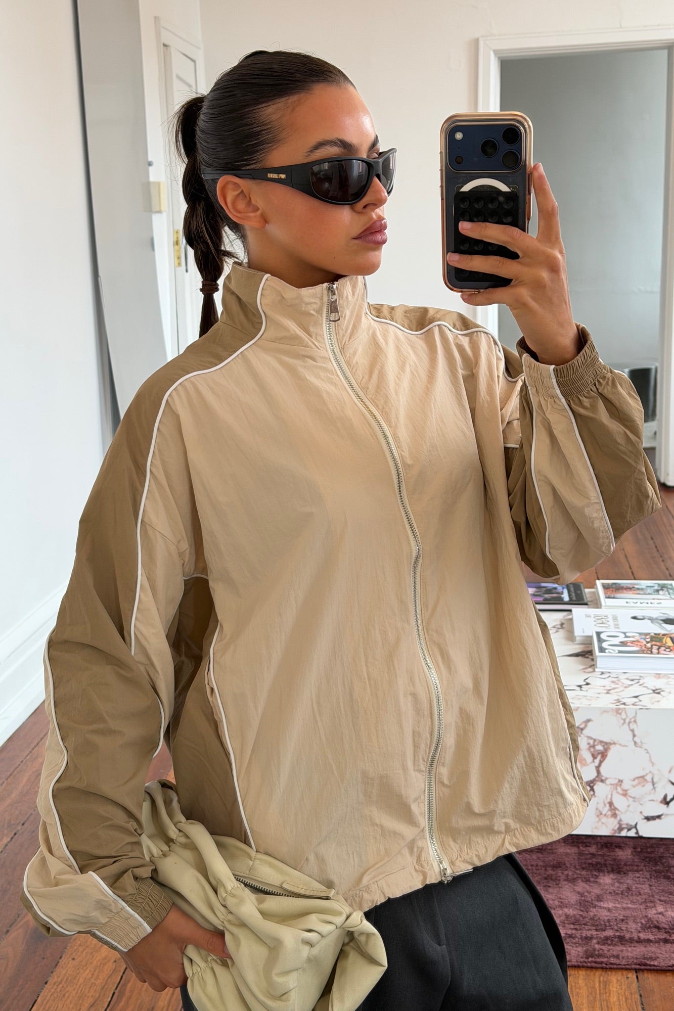 Cleo Windbreaker Beige