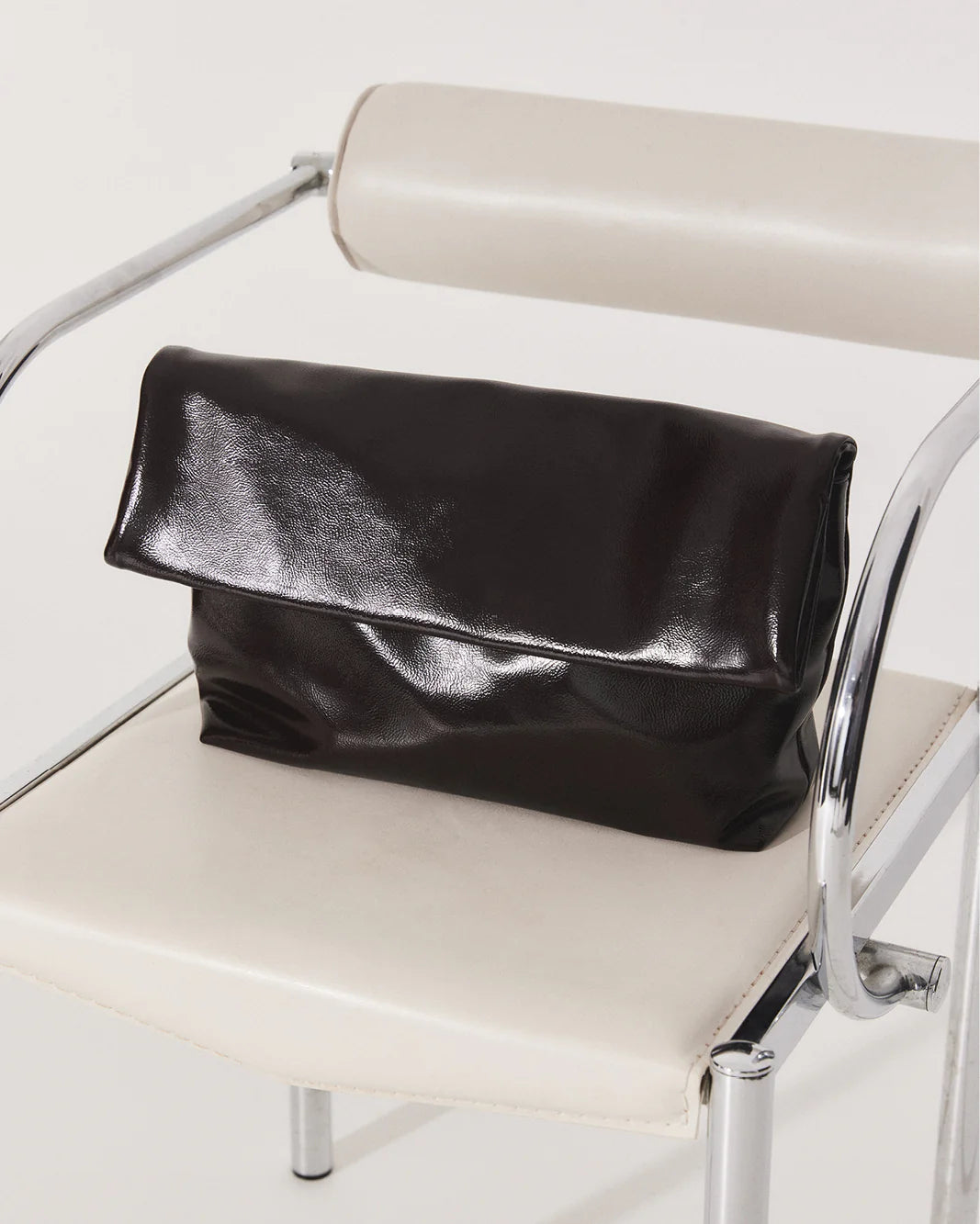 Rylee Clutch Bag Merlot Crinkle Patent