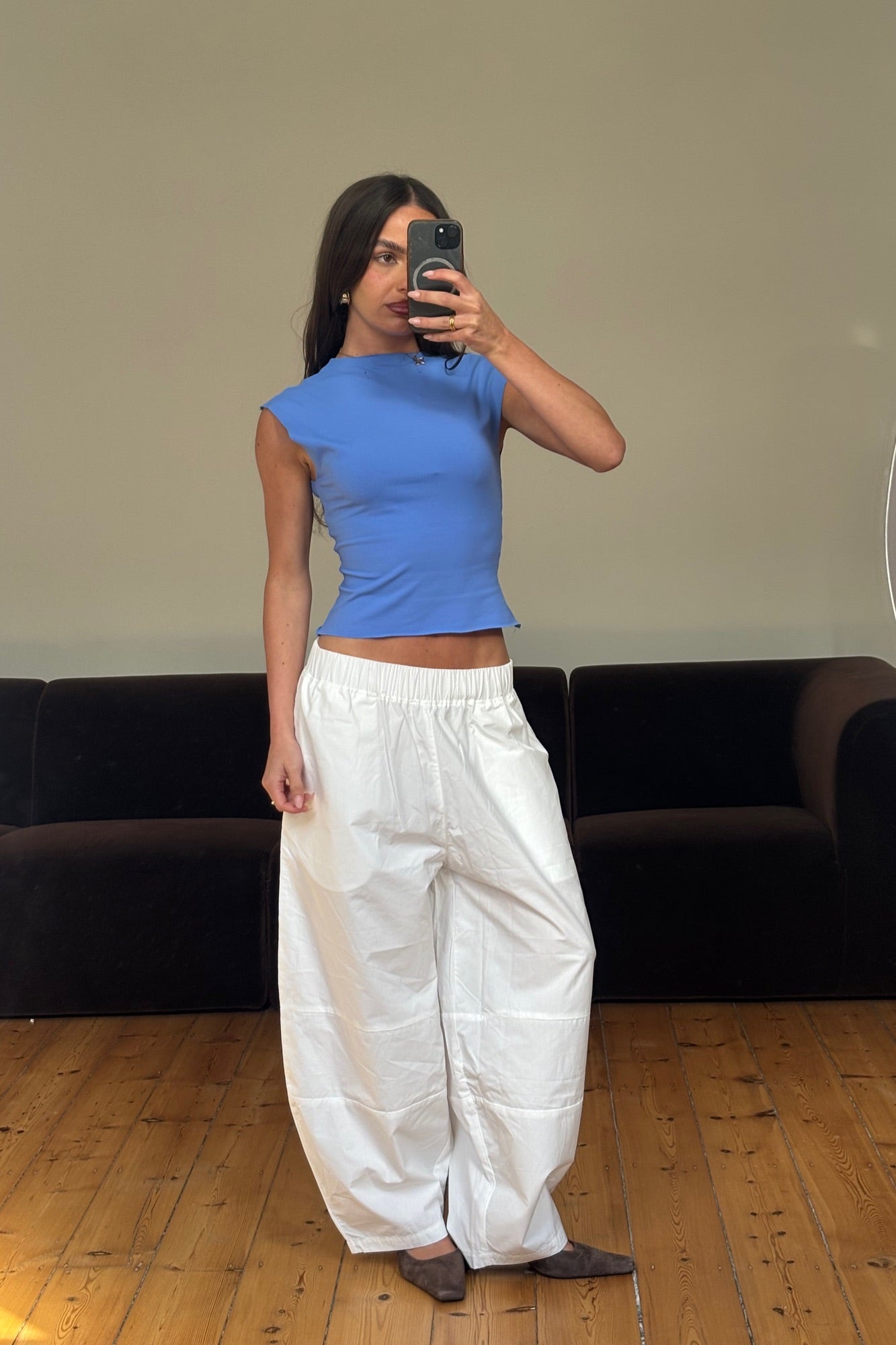 Unisex Julius Baggy Pant White