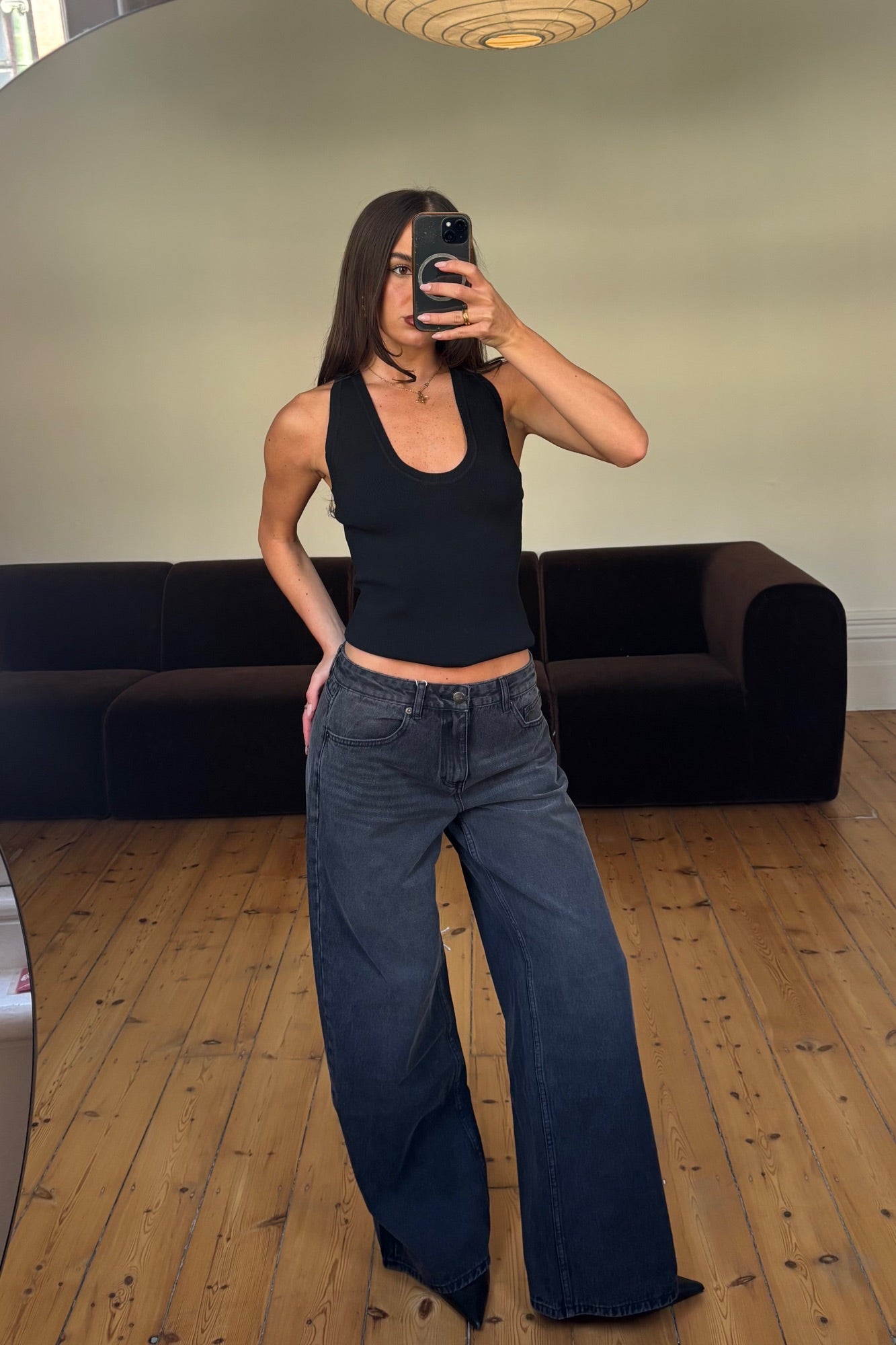 Emilia Jean Washed Black