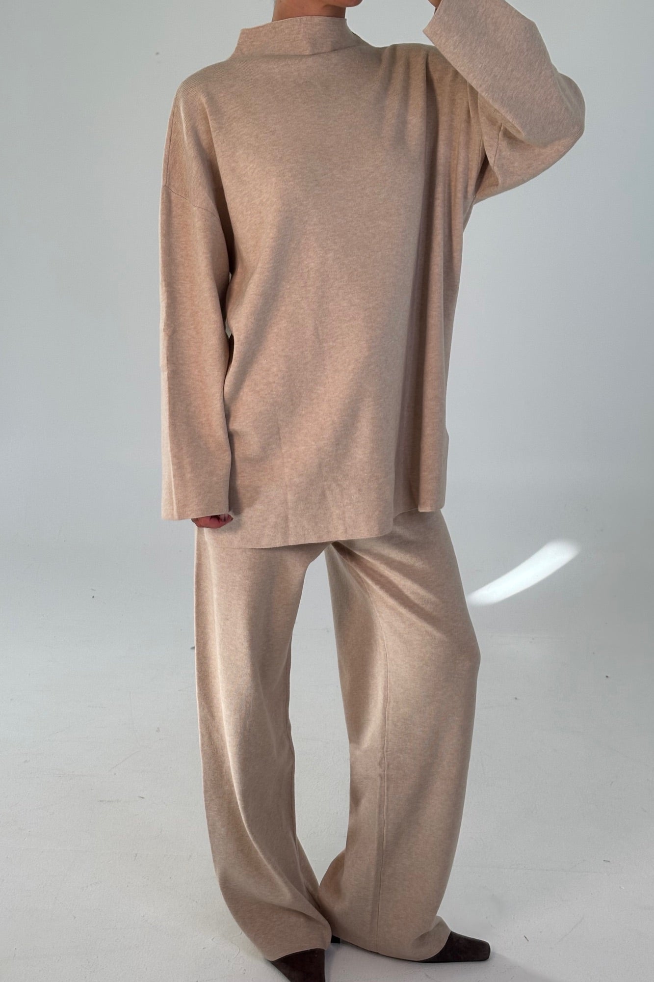 Quin Knit Sweater Beige