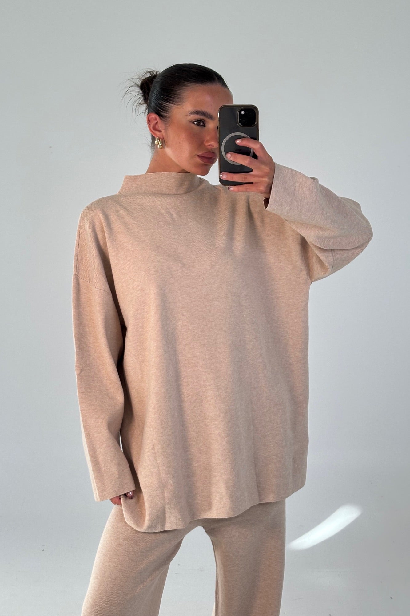 Quin Knit Sweater Beige