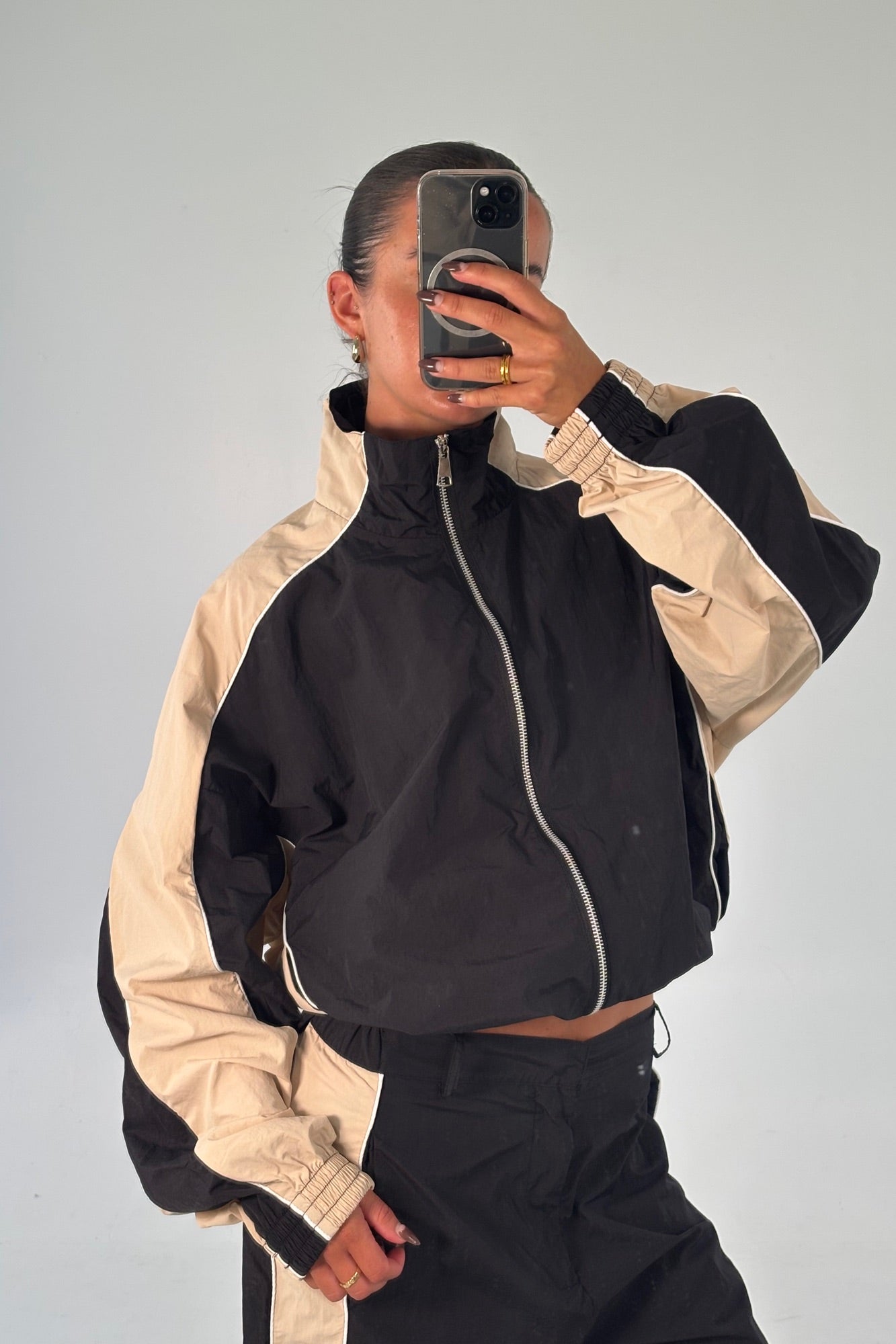 Cleo Windbreaker Black