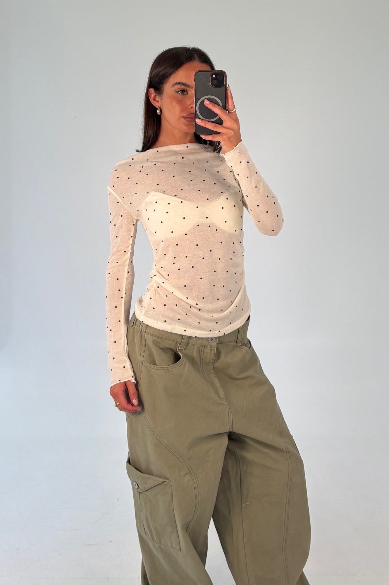 Mardy Sheer Top Ivory