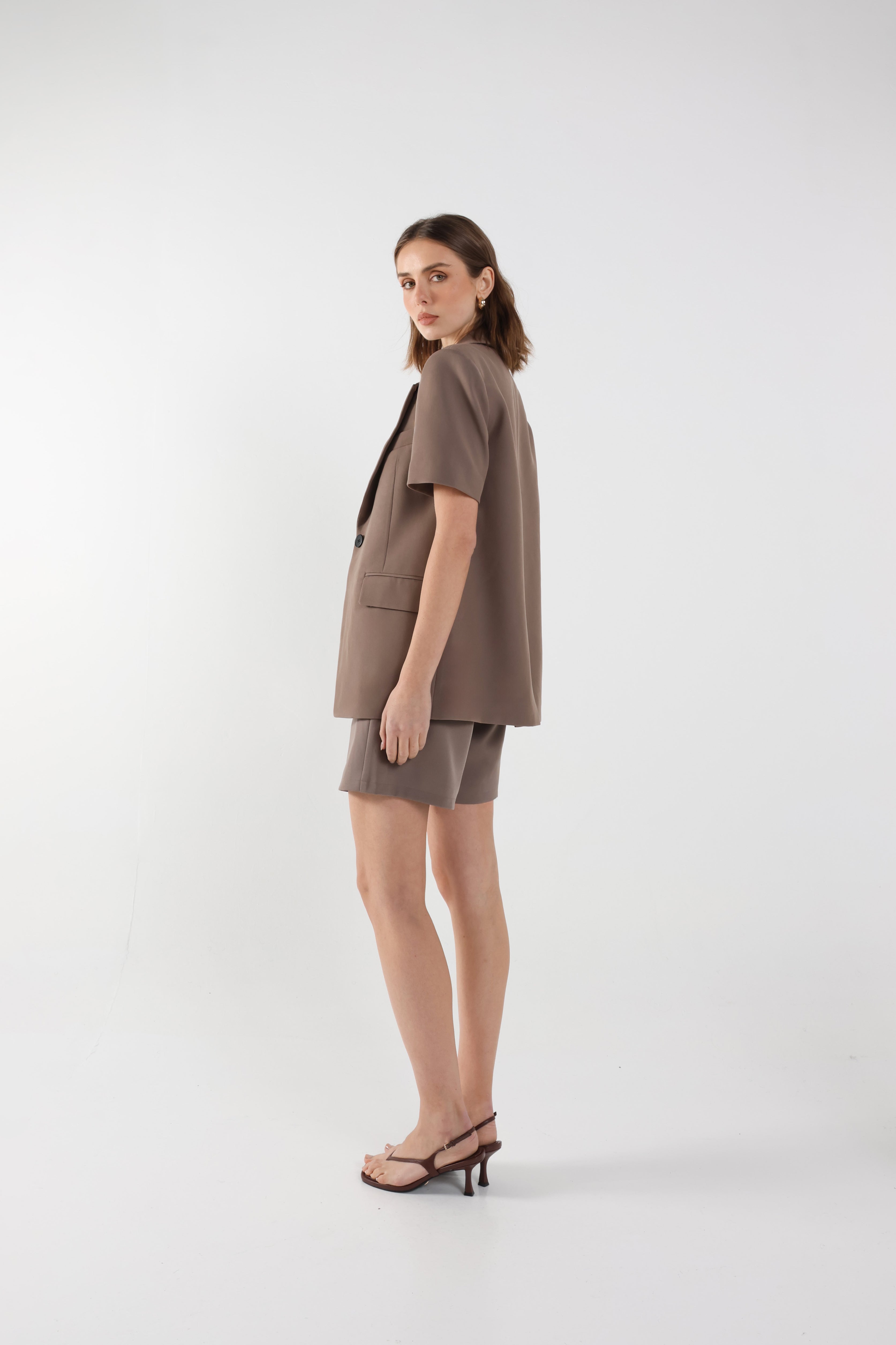 Jonas S/S Blazer Taupe