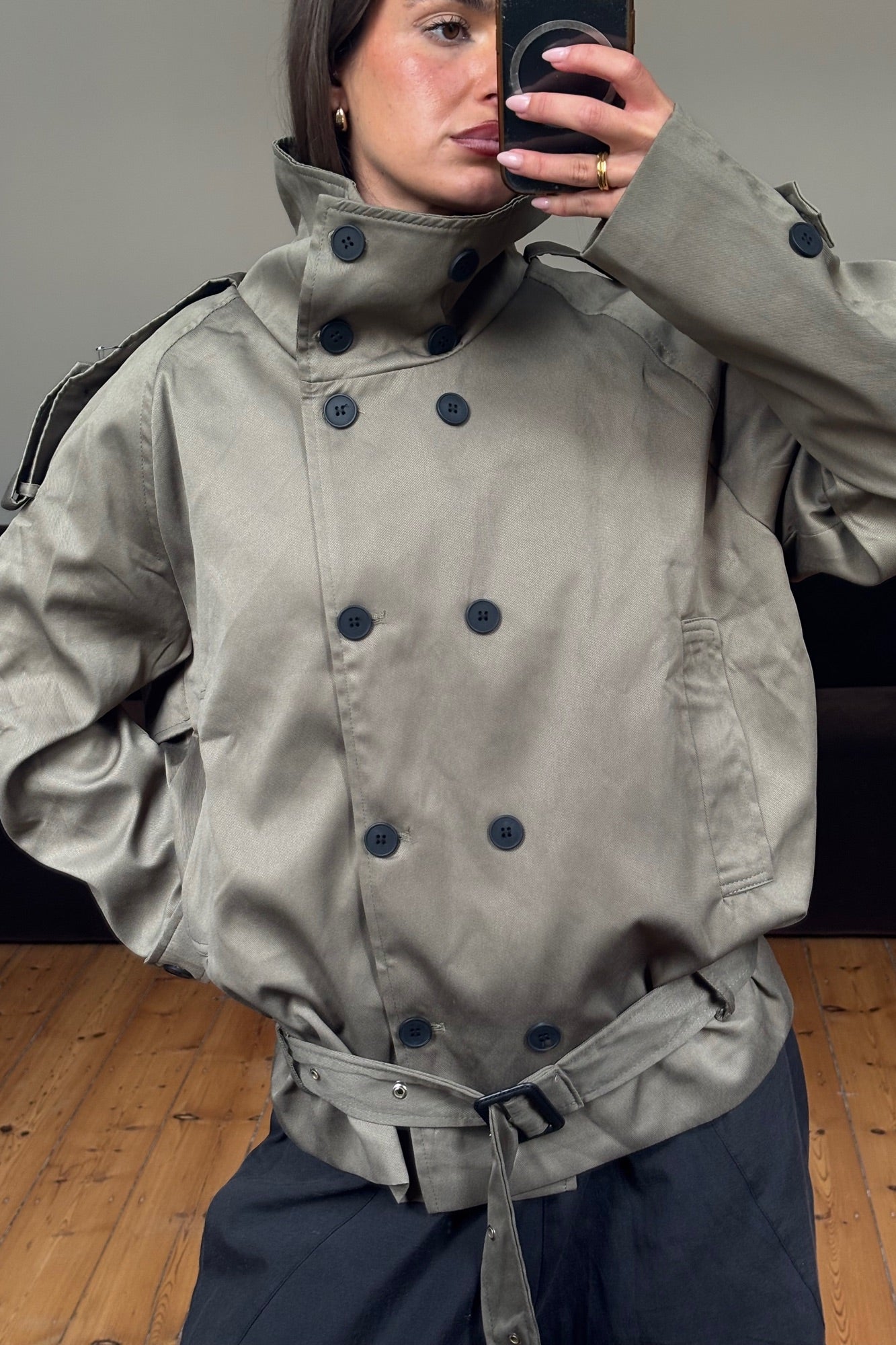 Alessia Trench Khaki