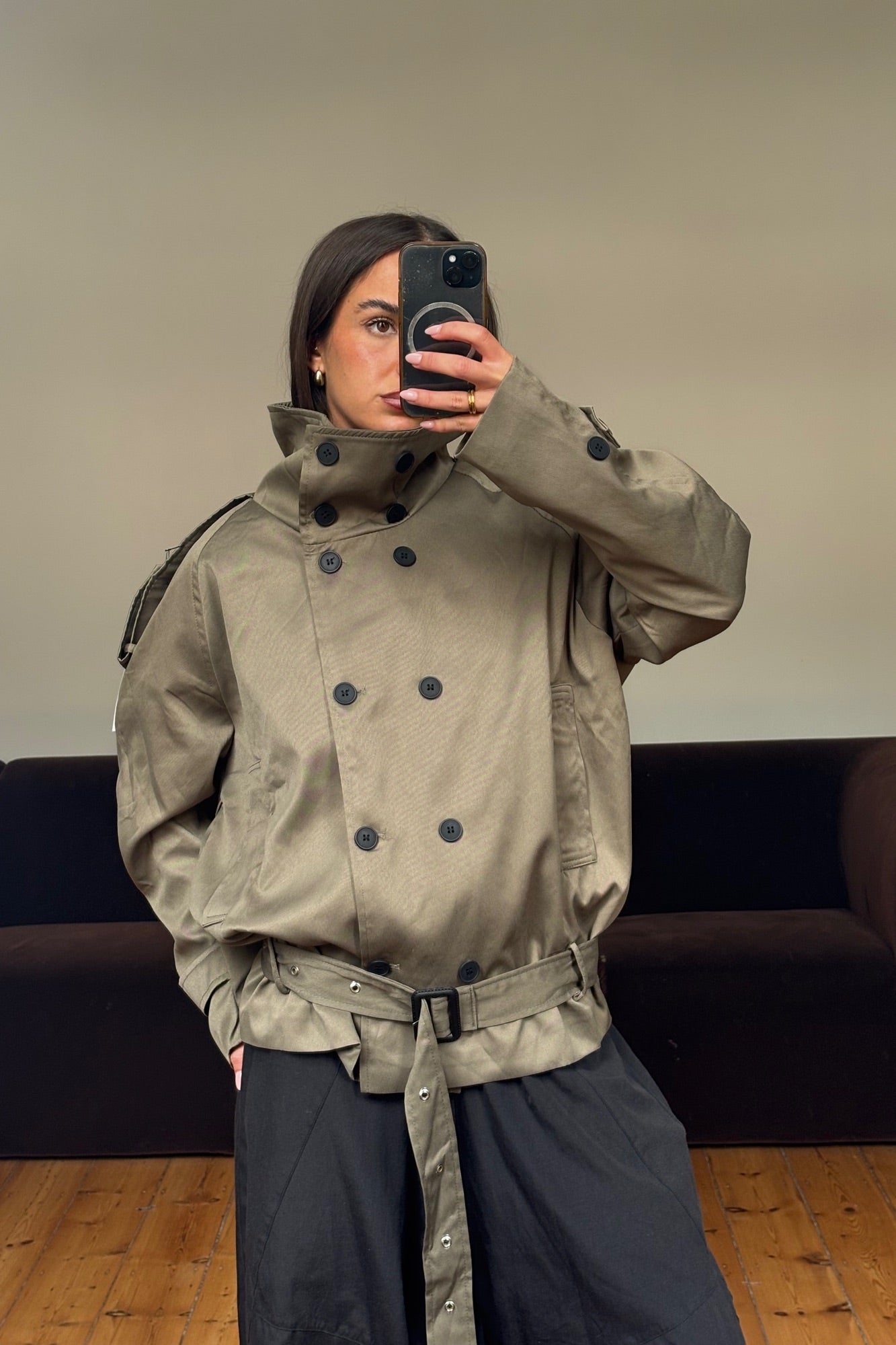 Alessia Trench Khaki