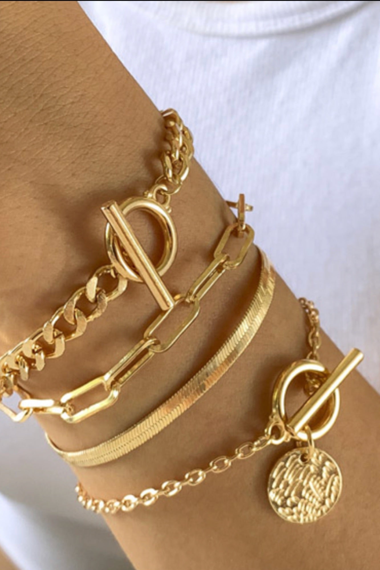 Inaya Bracelet Stack Gold