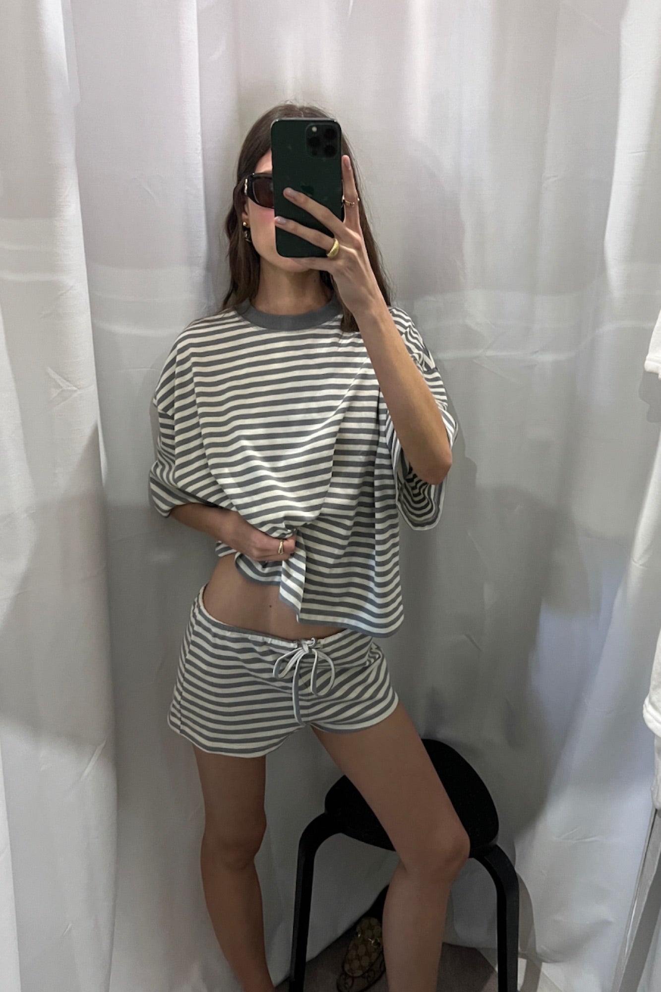 Kourt Bloomers Ash Stripe