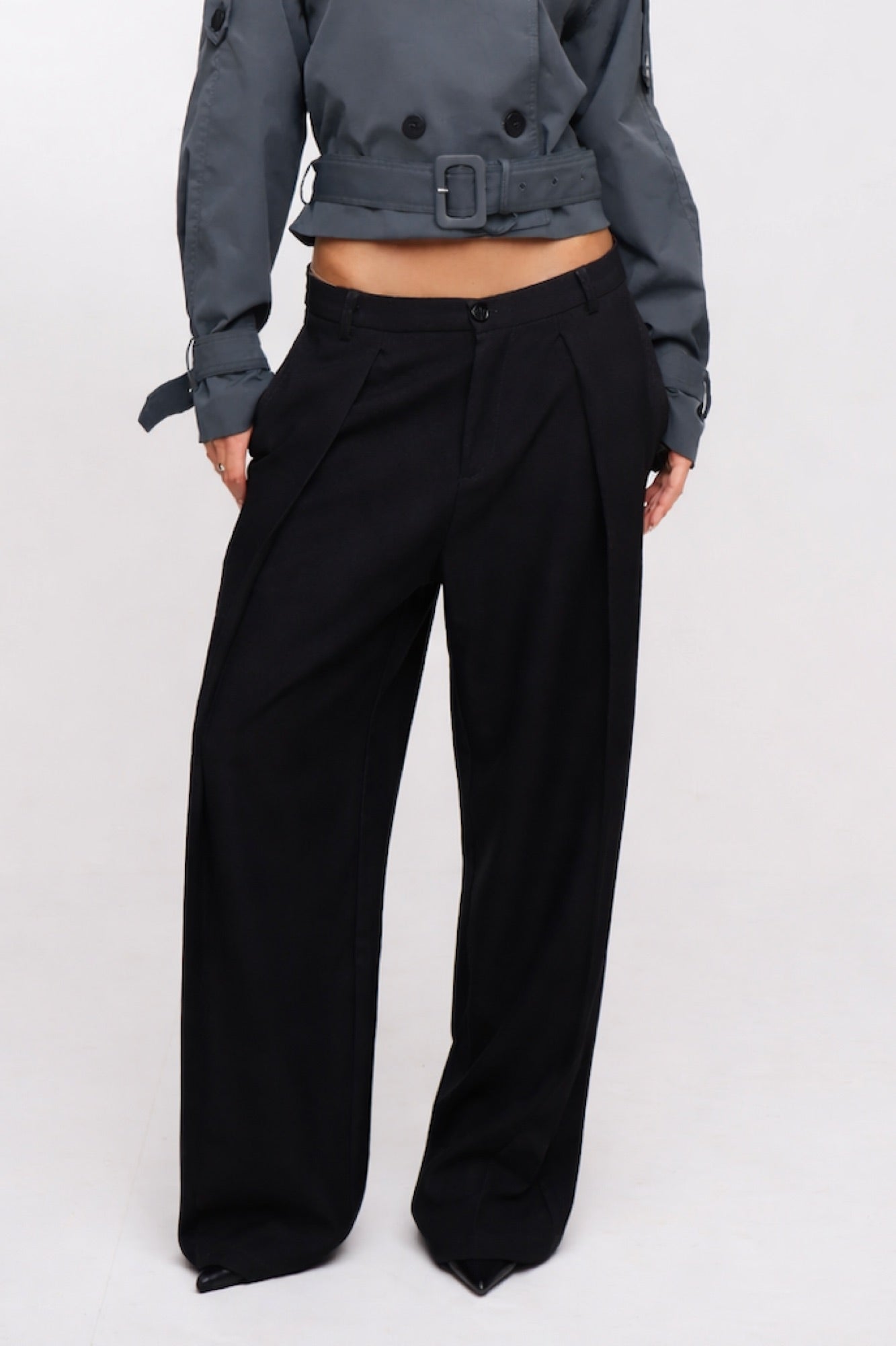 Unisex Josh Baggy Pant Black
