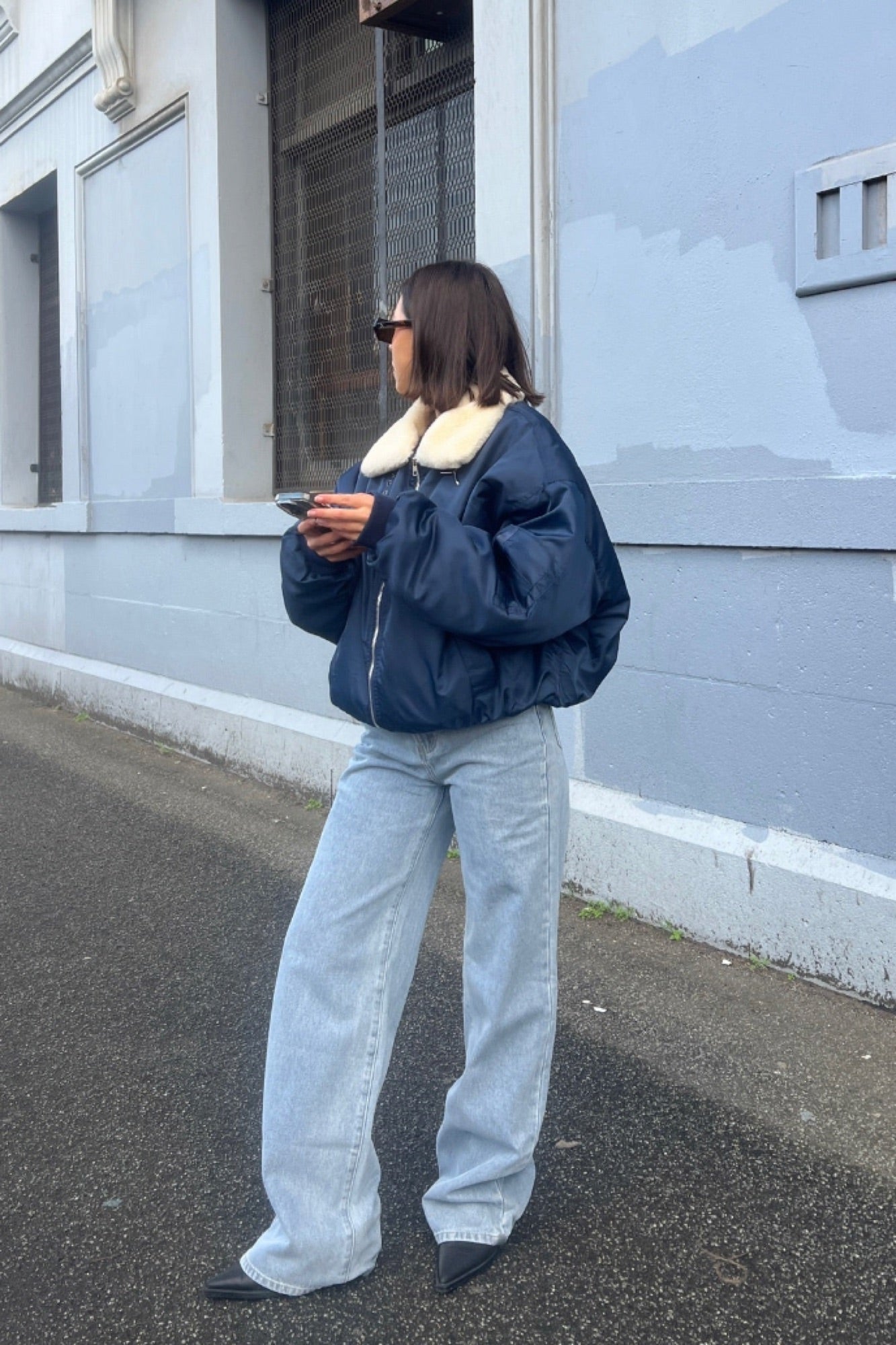 Carla Puffer Navy - FINAL SALE