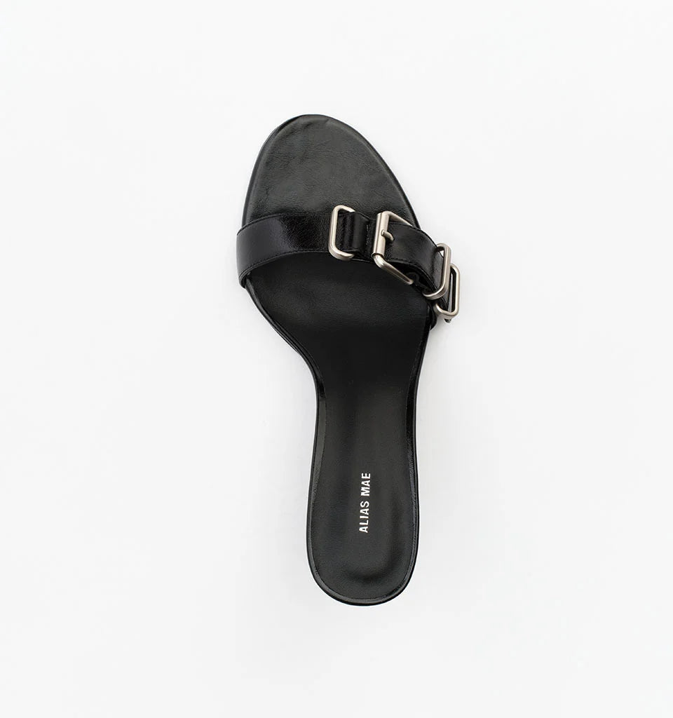 Alias Mae Serah Black Oily Crinkle Leather