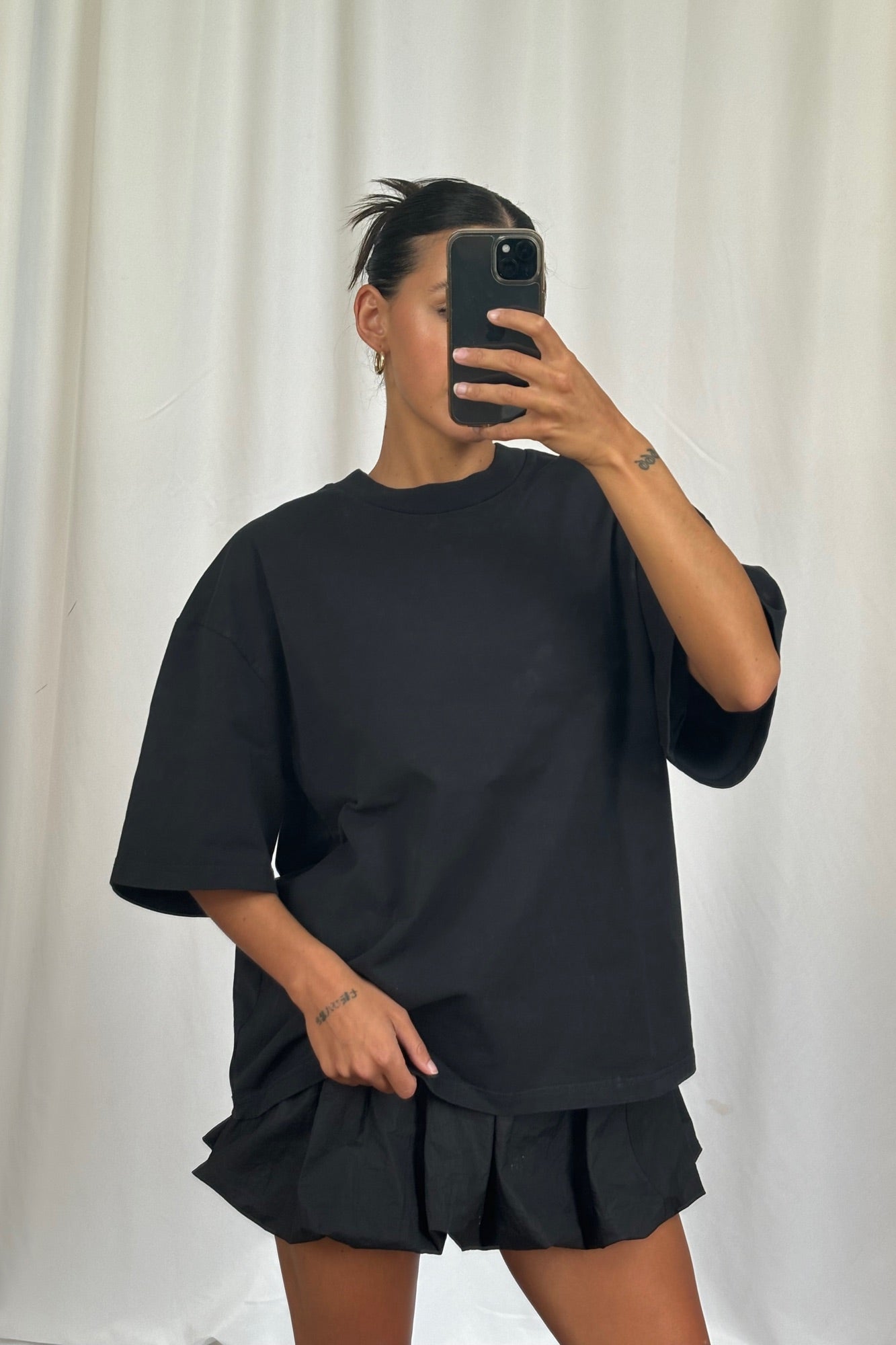 Unisex Emmett Box Tee Black
