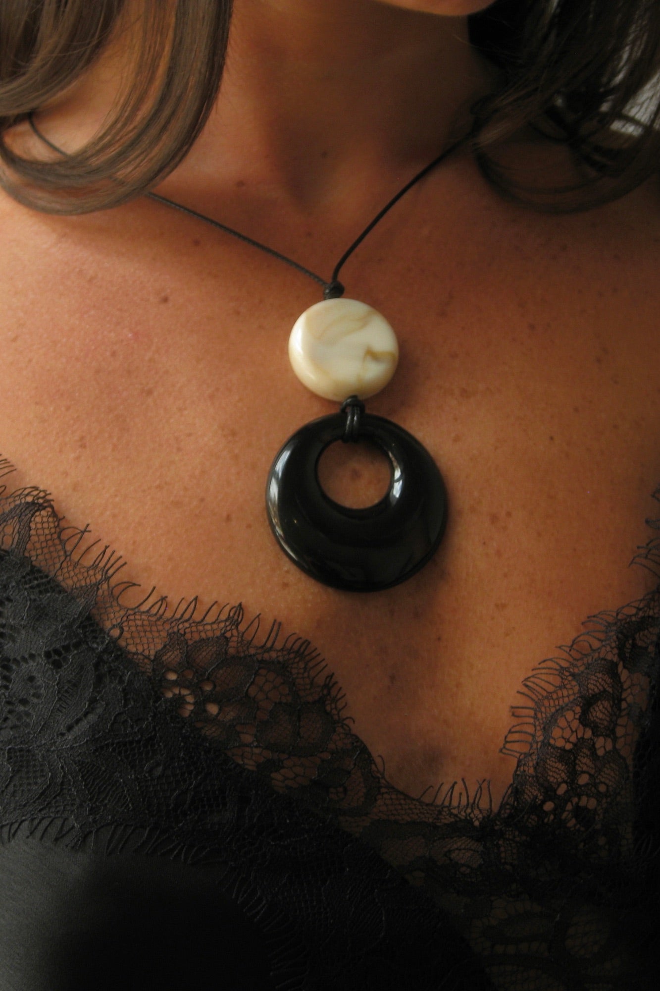 Etta Necklace Black