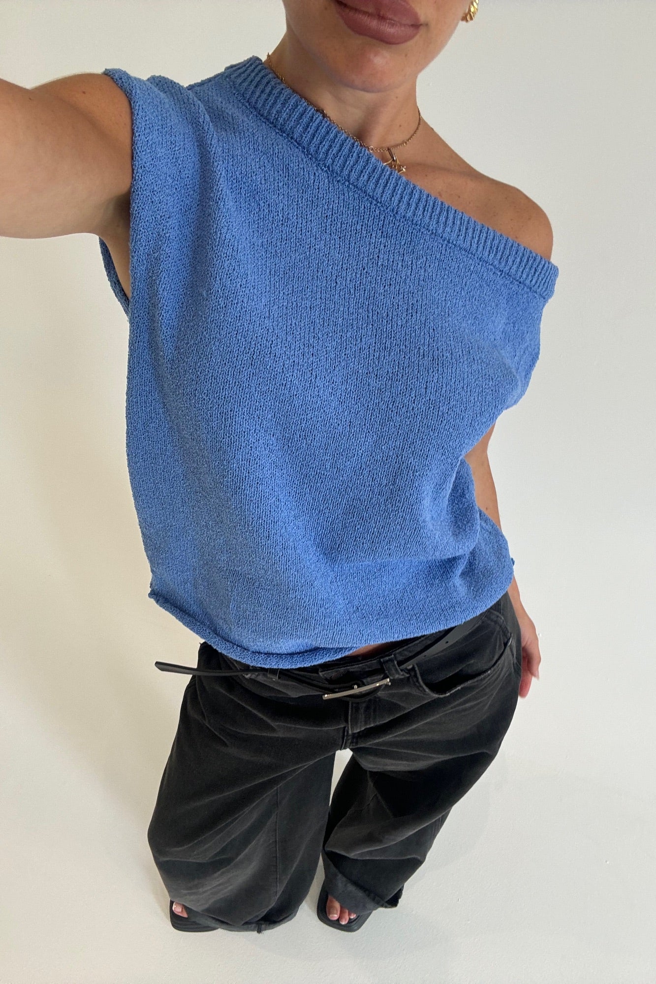 Kaisha Crop Knit Cobalt