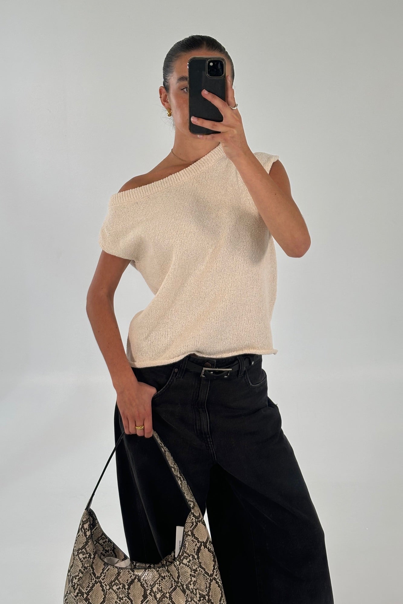 Kaisha Crop Knit Cream