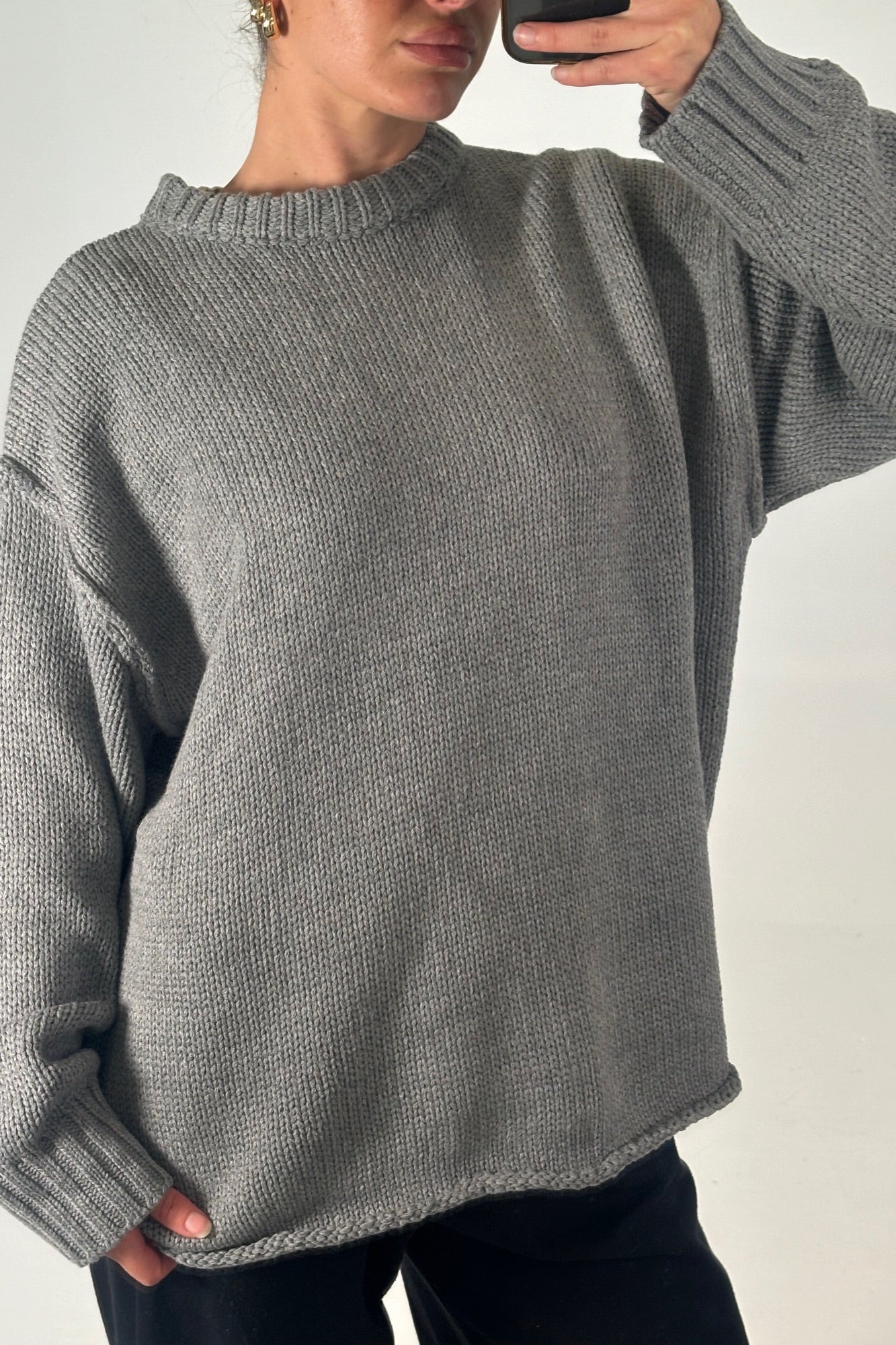 Toni Knit Jumper Grey