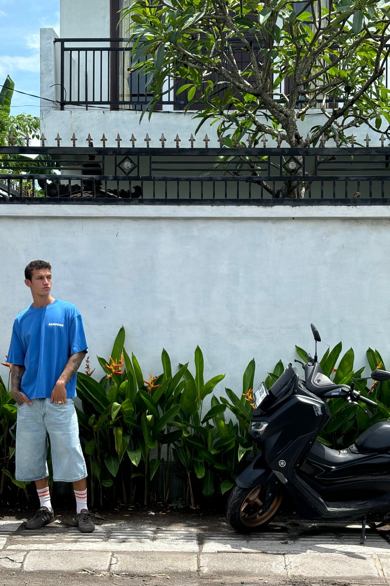 Marty Sampson Logo Tee Cobalt