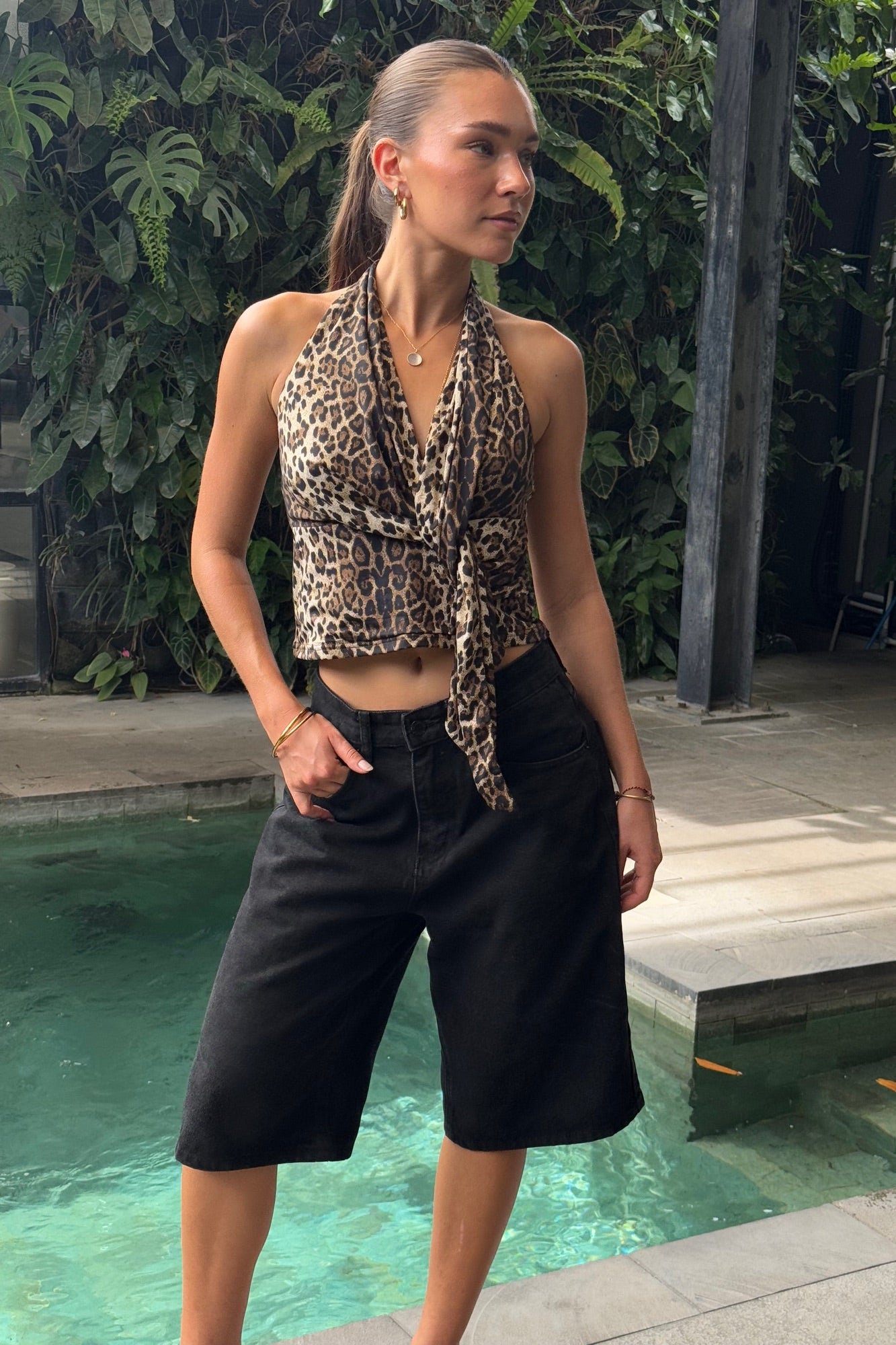 Nikita Halter Top Leopard - FINAL SALE
