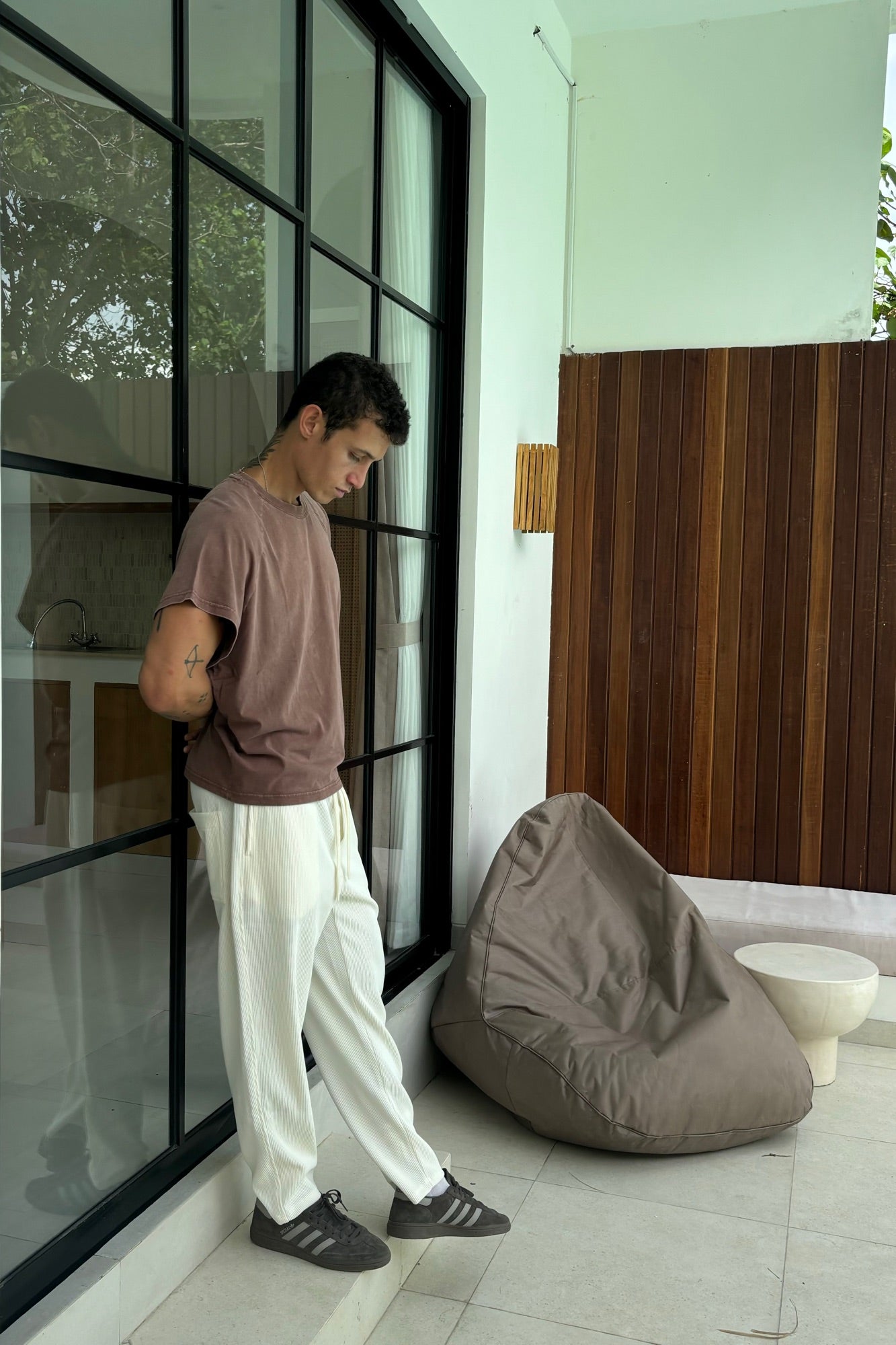 Lawrence Ribbed Pants Ivory - FINAL SALE