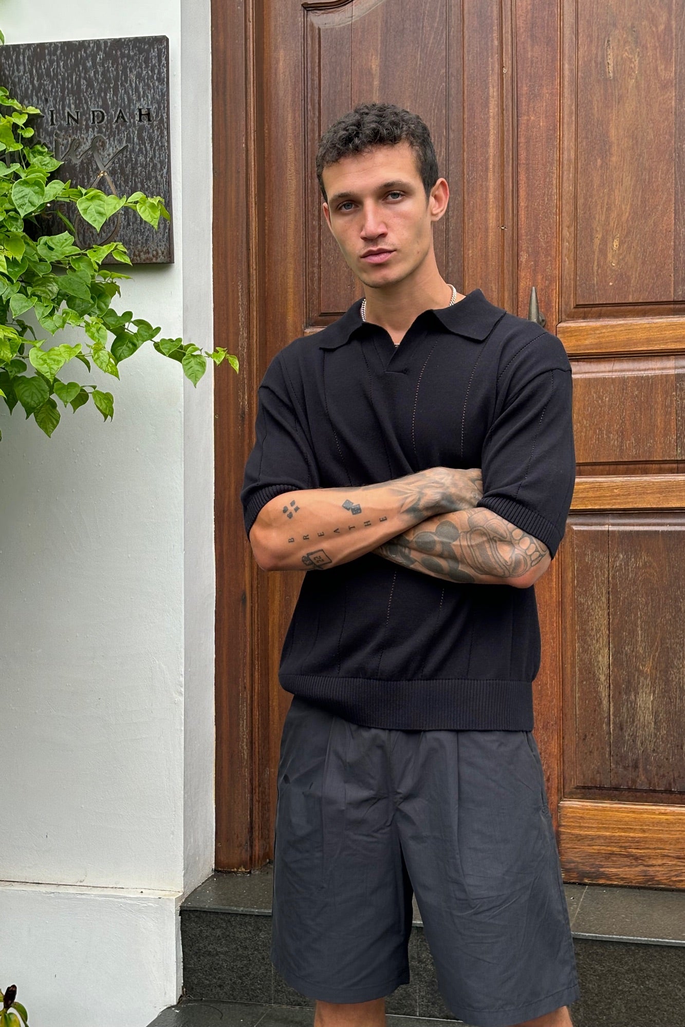 NTH Rib Polo Black