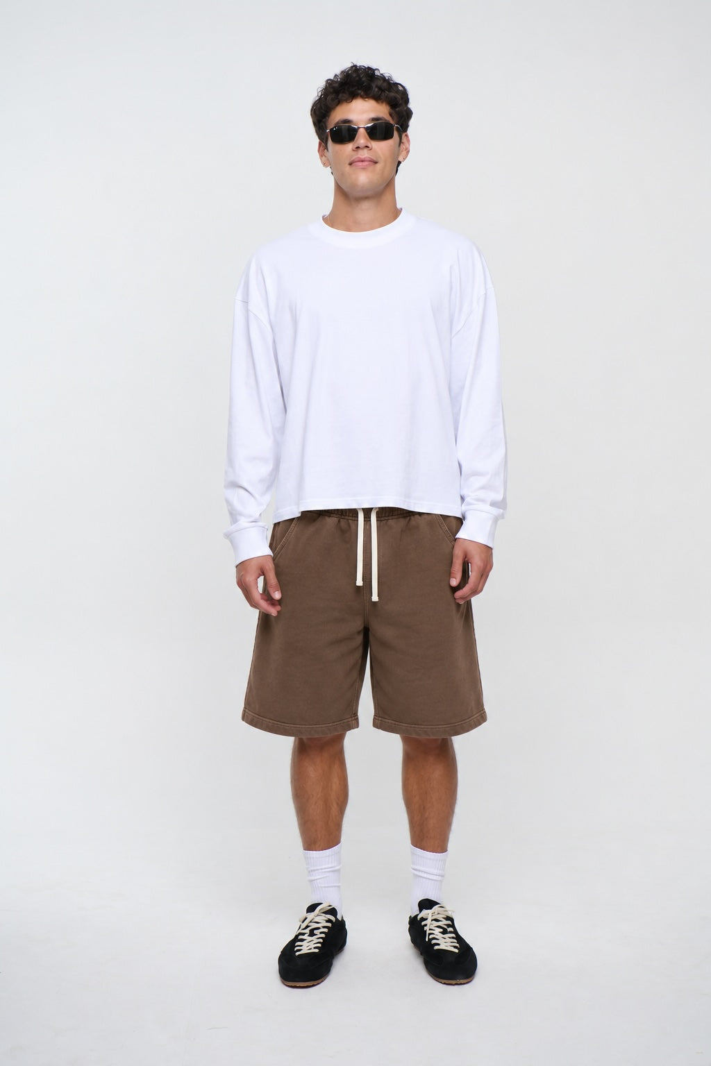 420G Fleece Short Choc