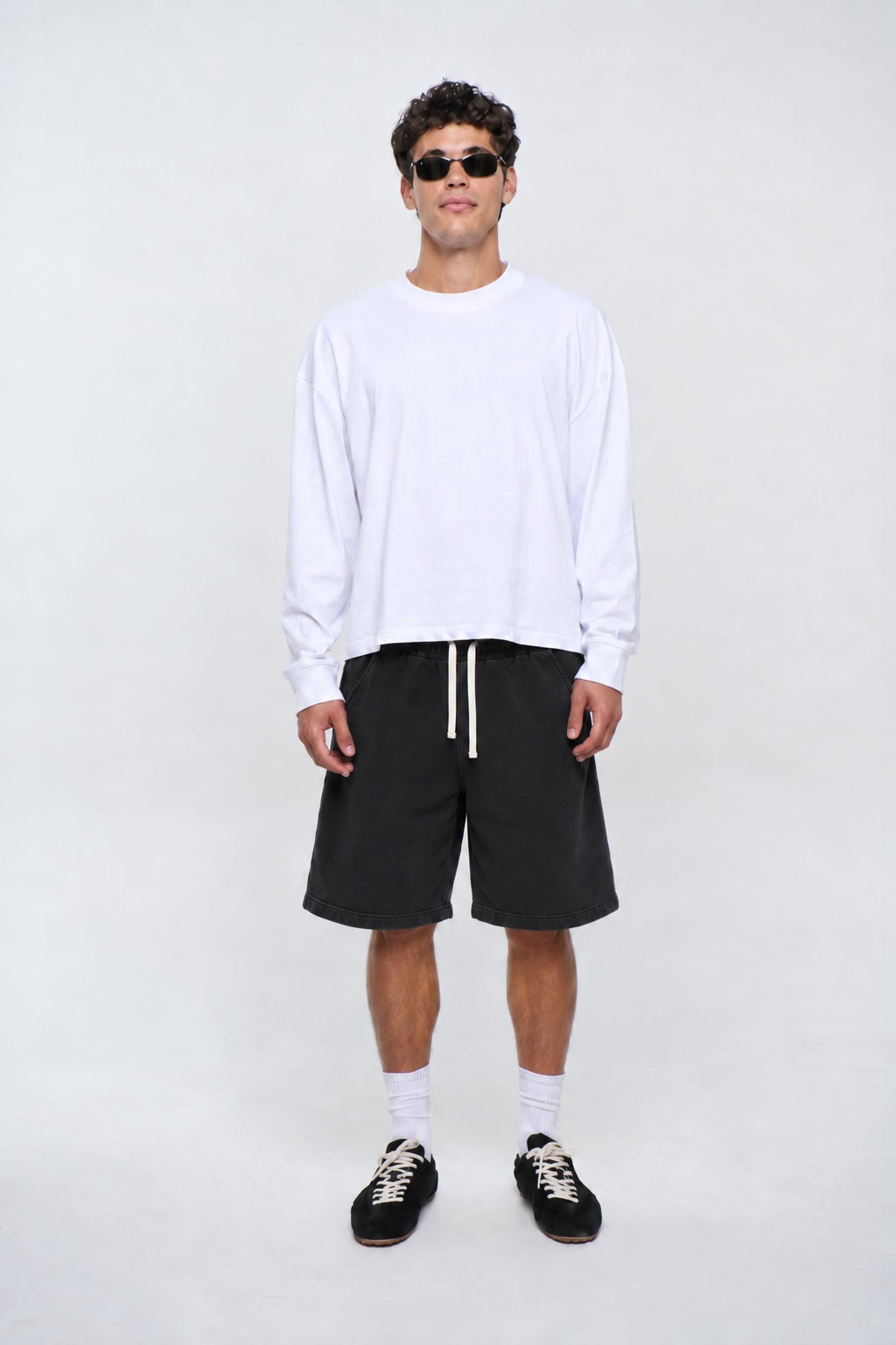 420G Fleece Short Black