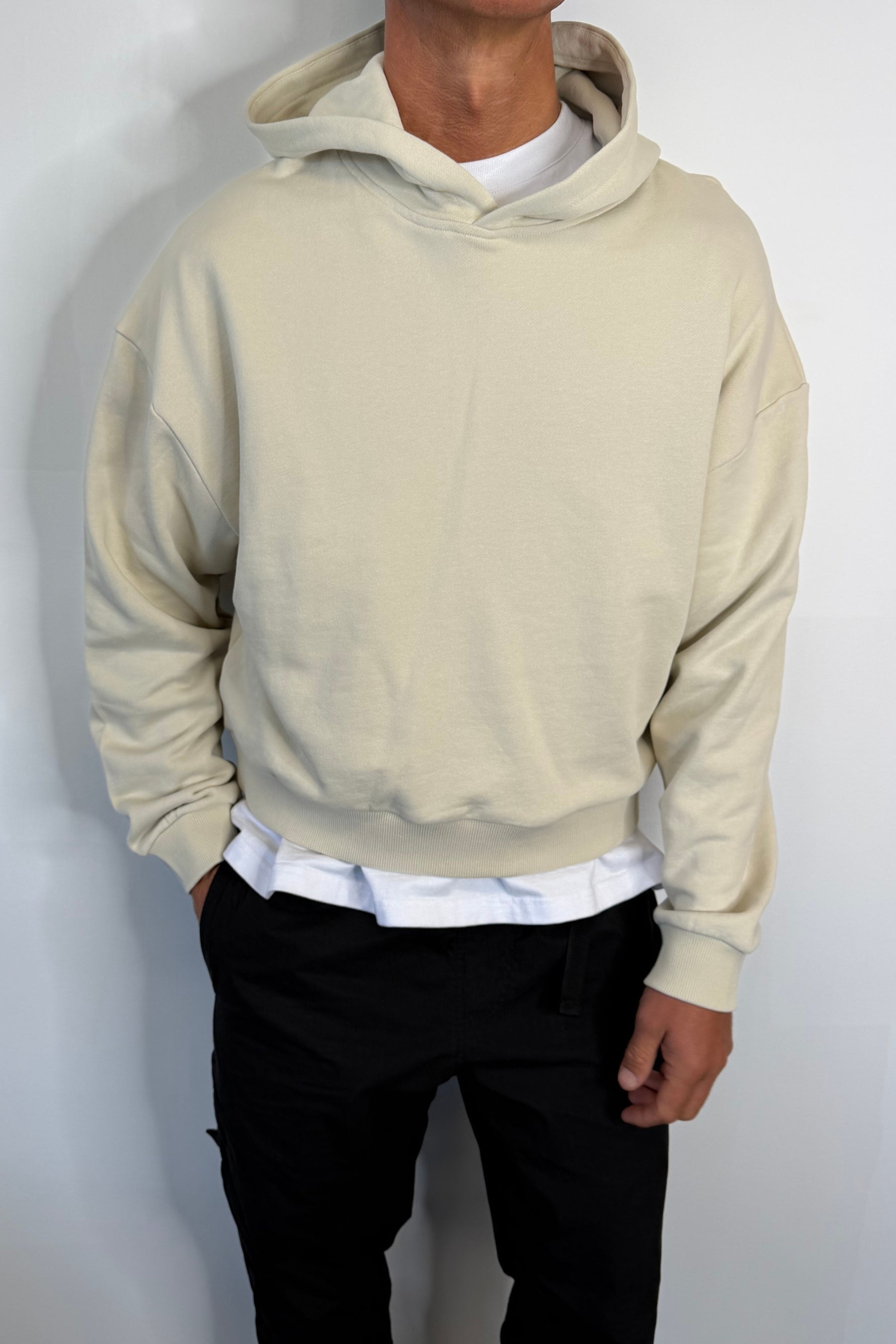 Marcus Heavyweight Cotton Hoodie Ivory