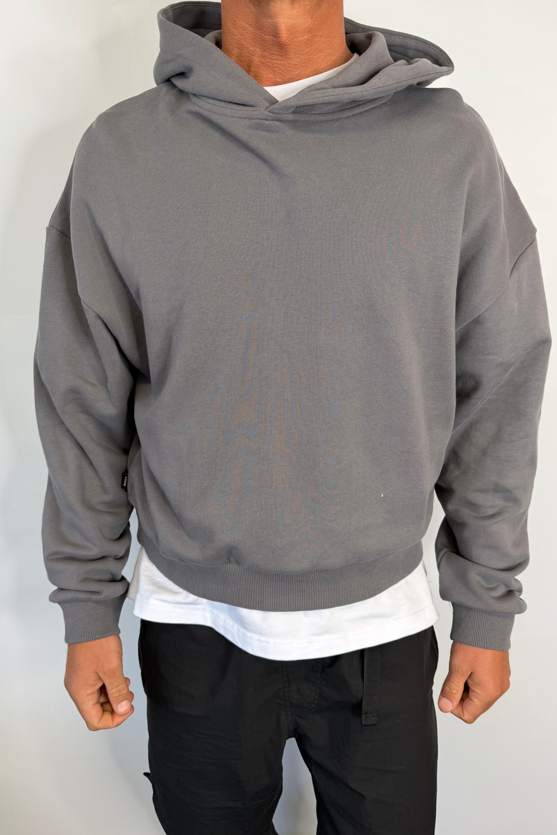 Marcus Heavyweight Cotton Hoodie Charcoal