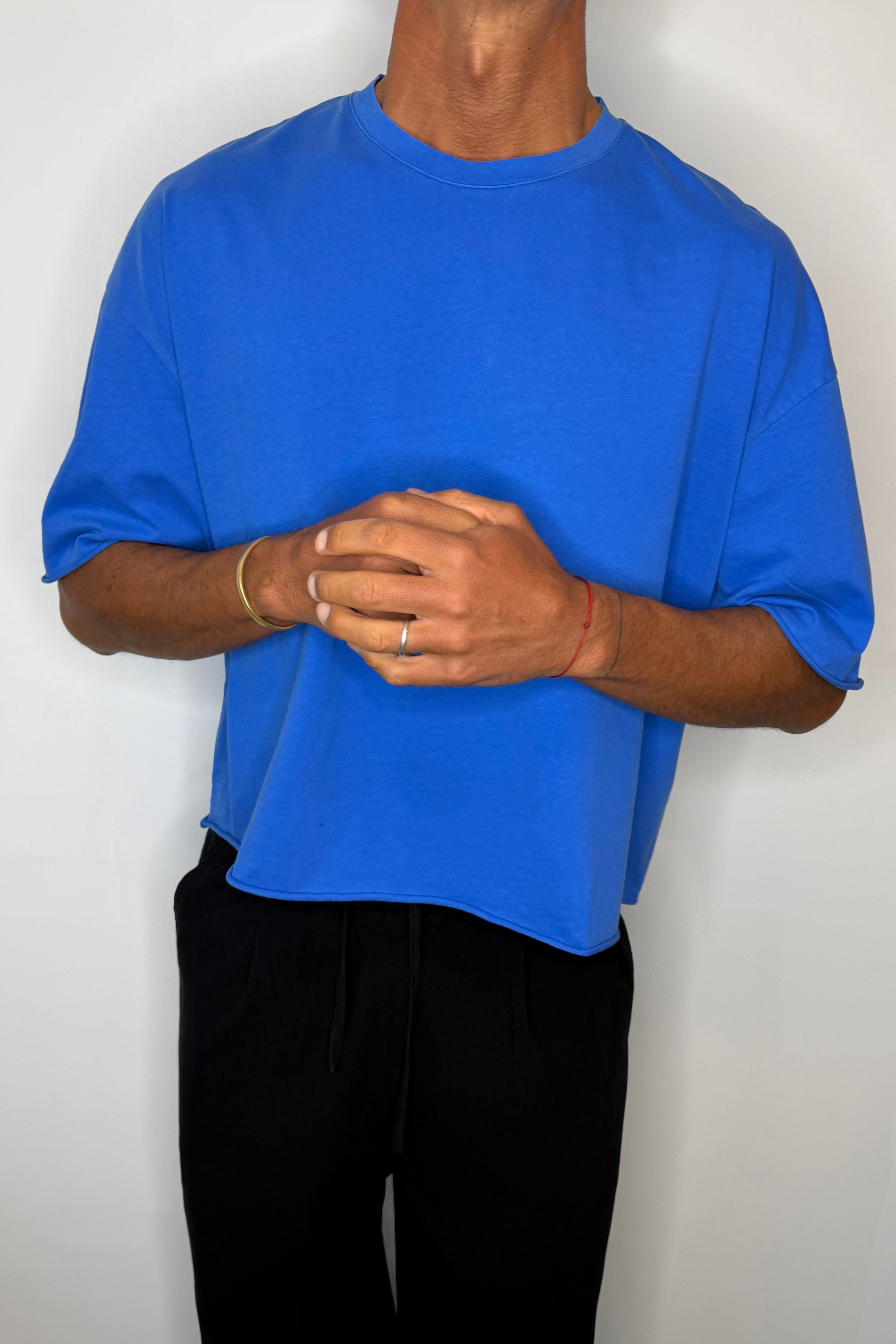 Raw 200G Cotton Box Tee Royal