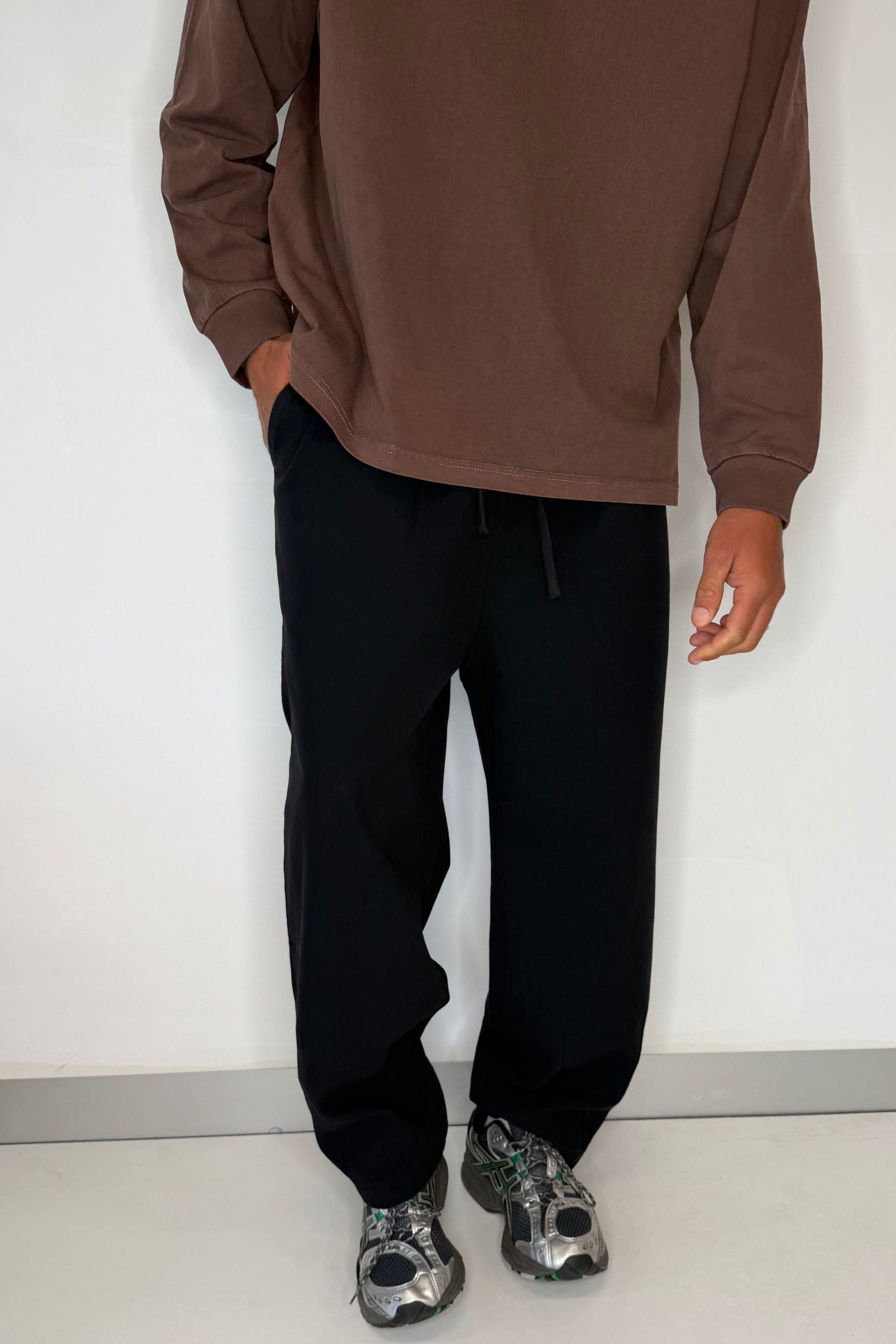Skinner Pleat Pant Black