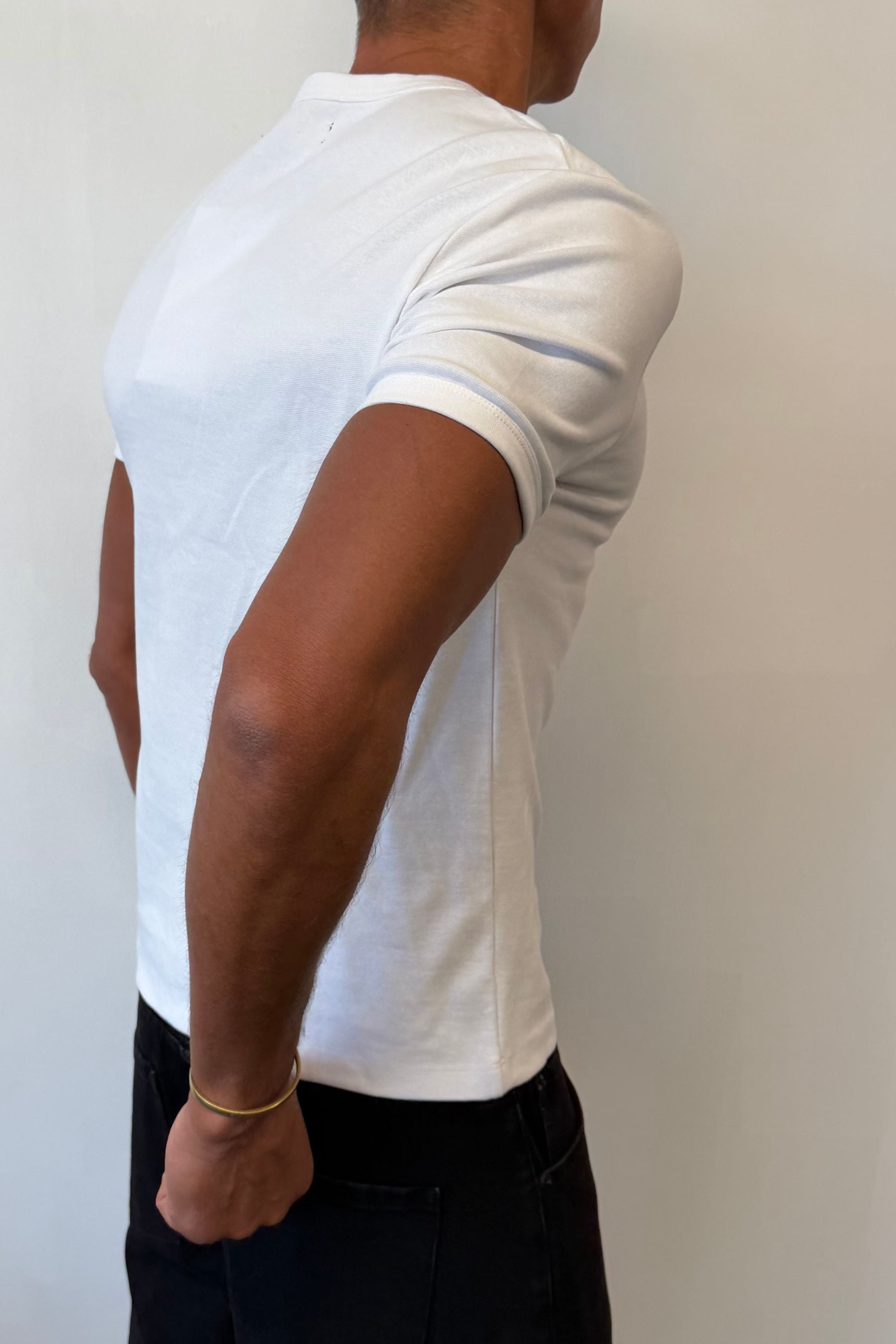 Charlie Ringer Tee Plain White