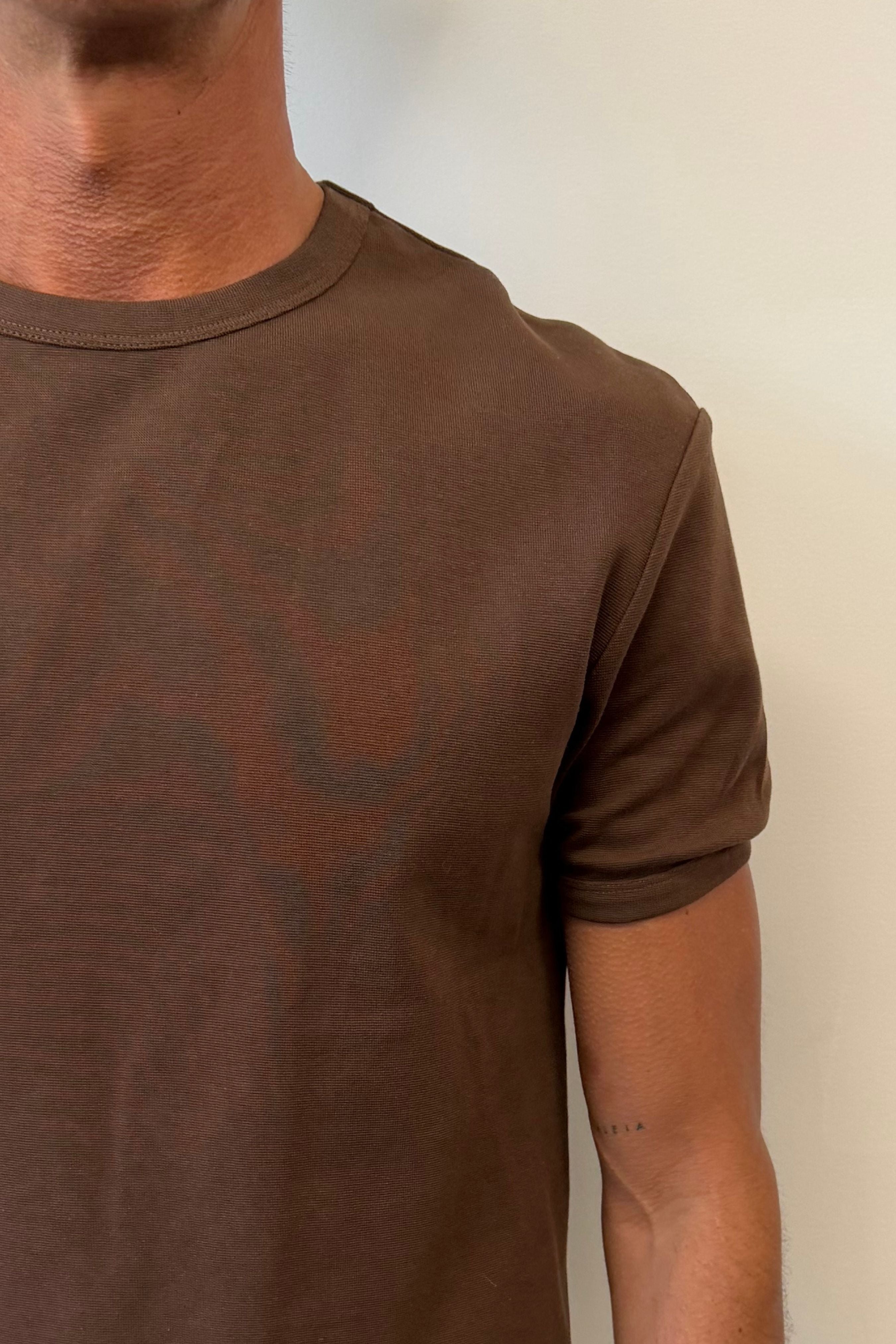Charlie Ringer Tee Plain Chocolate