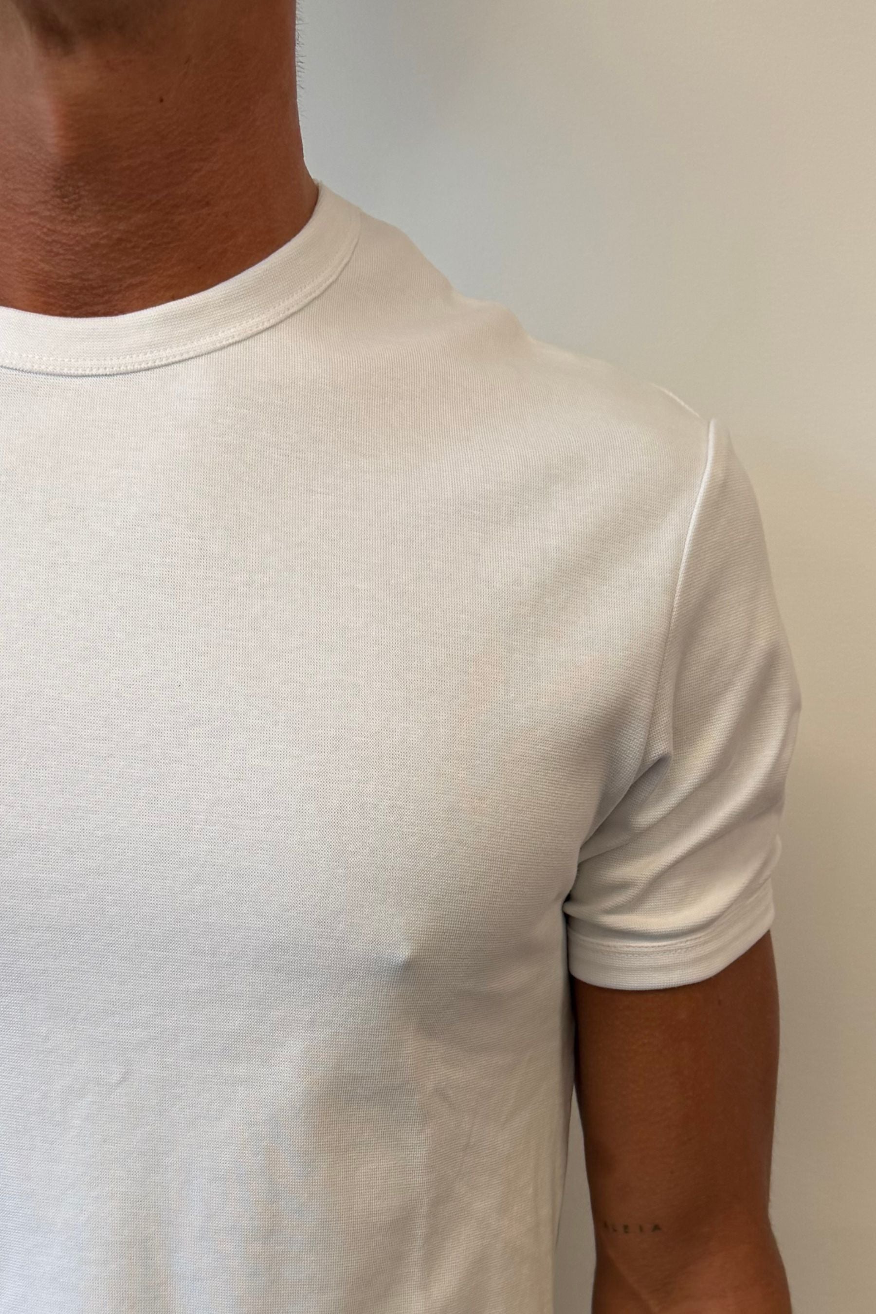 Charlie Ringer Tee Plain White