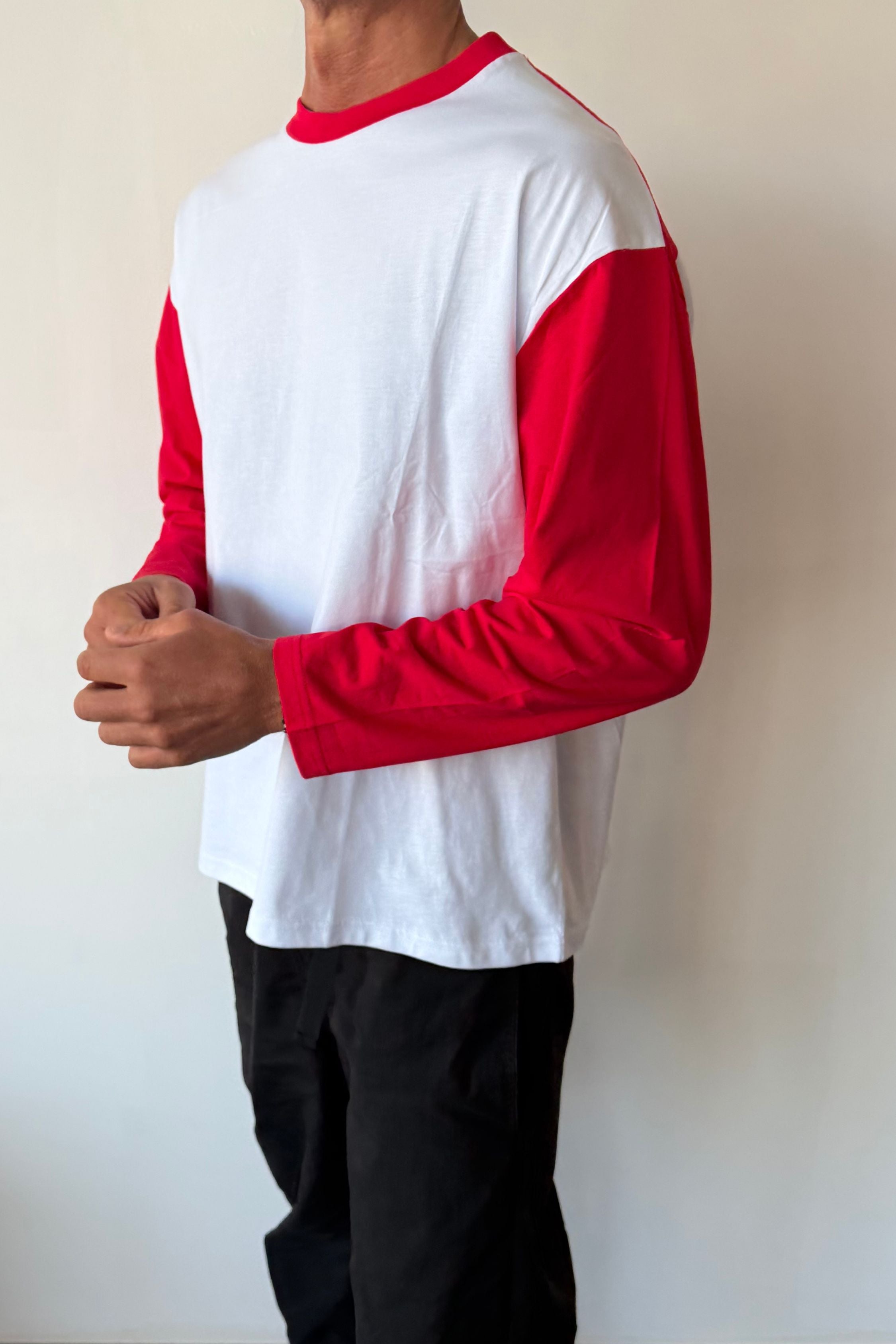 Raglan Long Sleeve Red