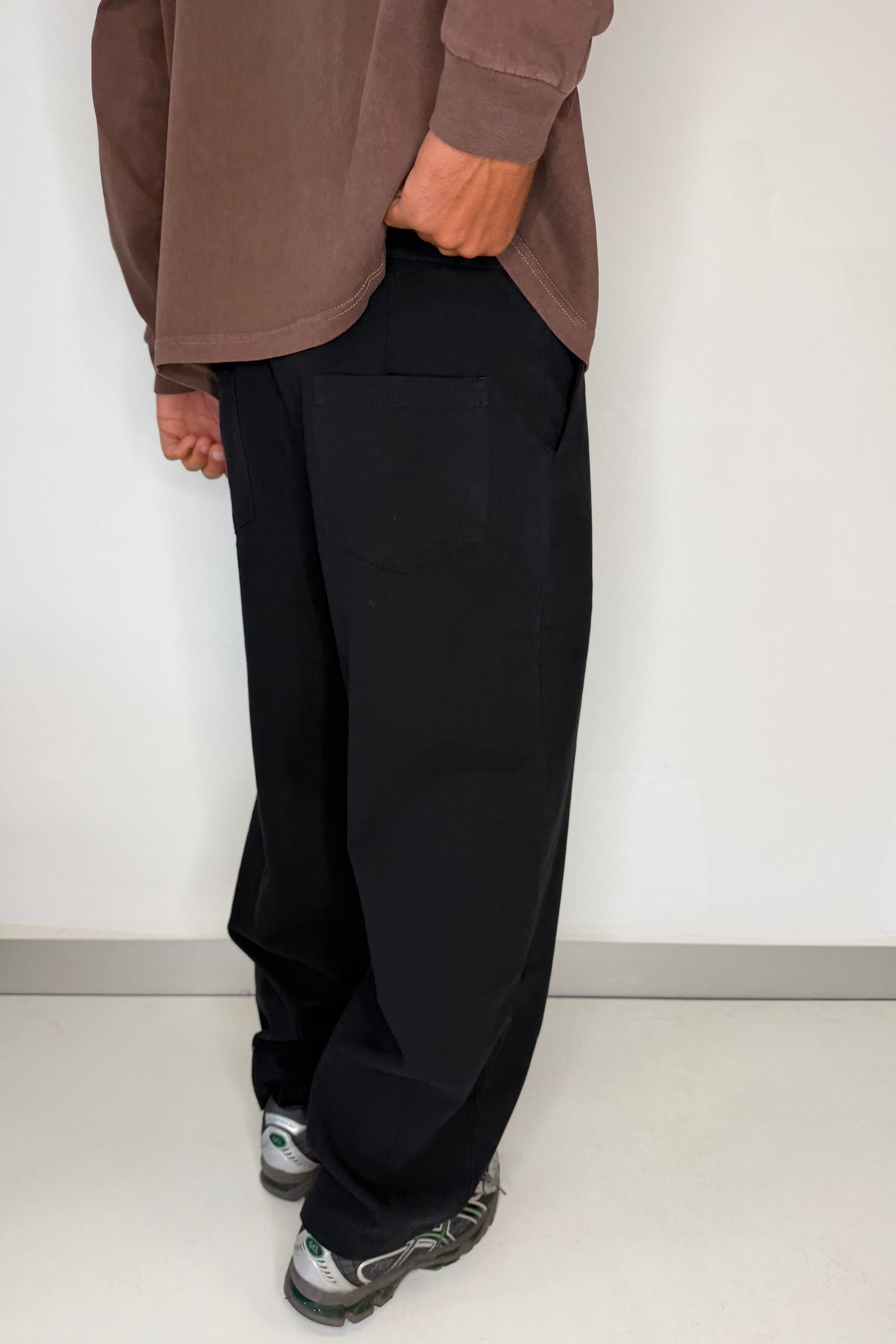 Skinner Pleat Pant Black