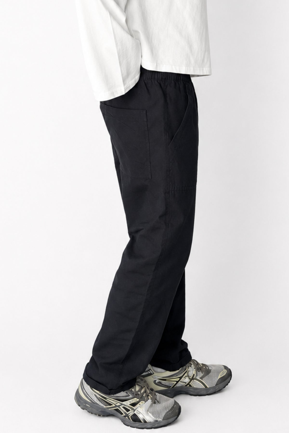 Cooper Straight Cotton Pant Black