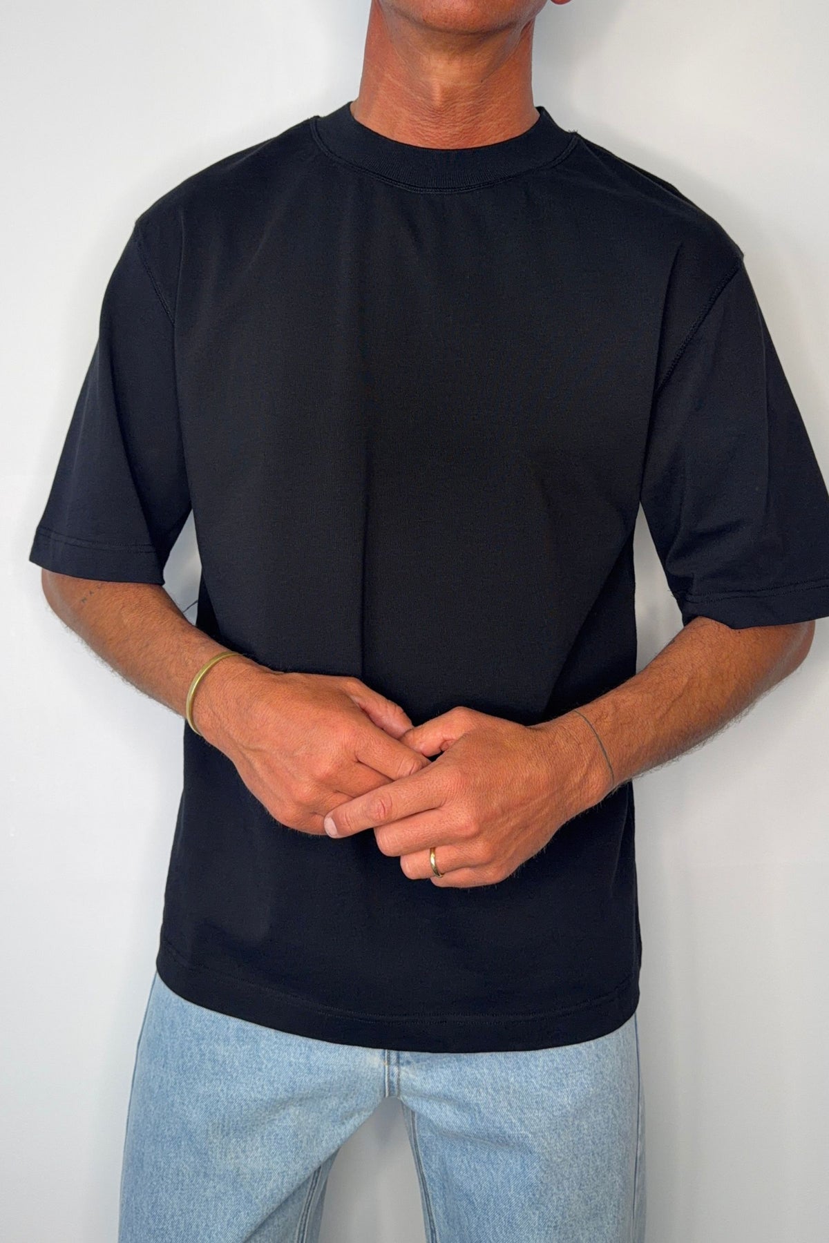 Bowie Cotton Tee Black