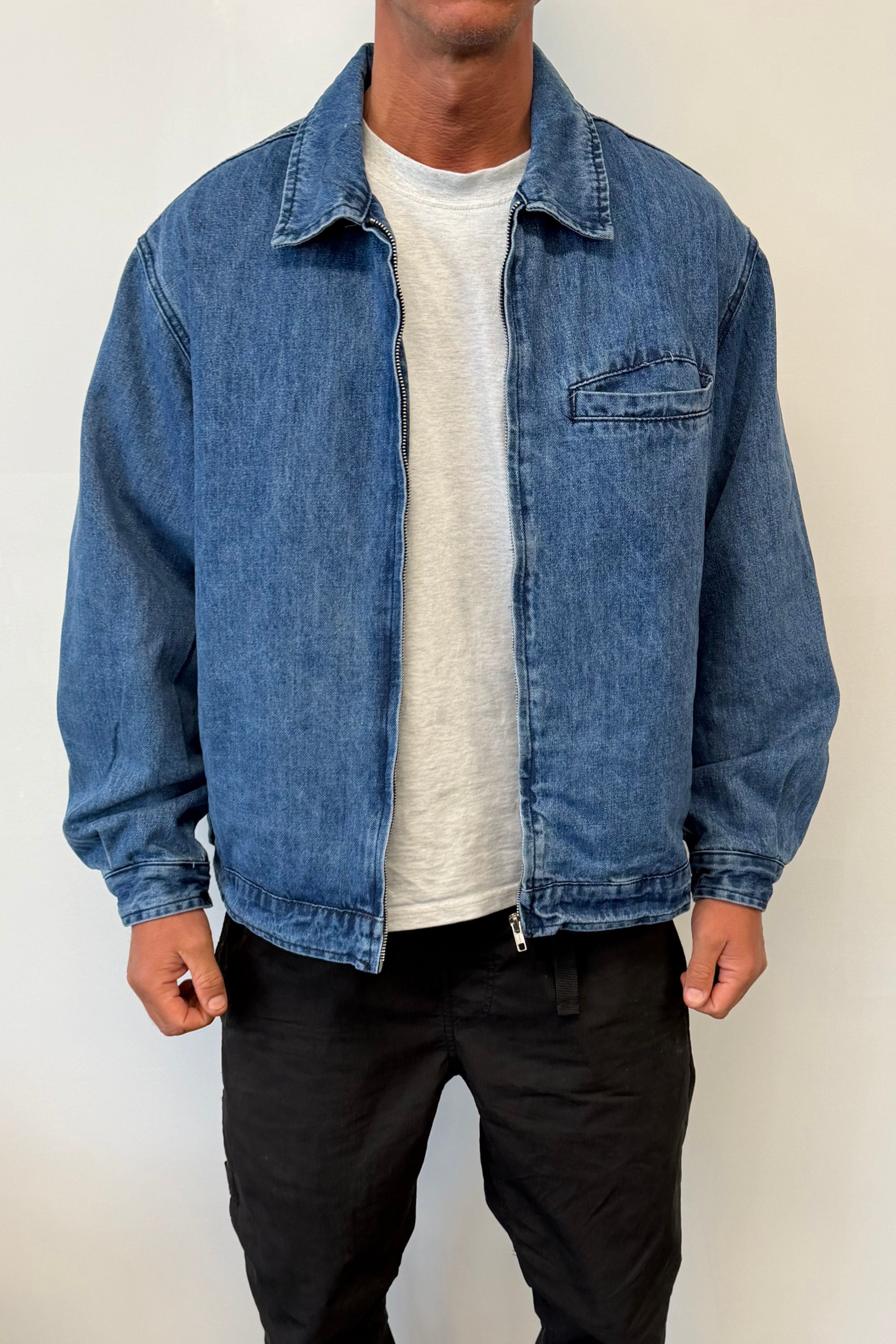 NTH Denim Lined Jacket Blue