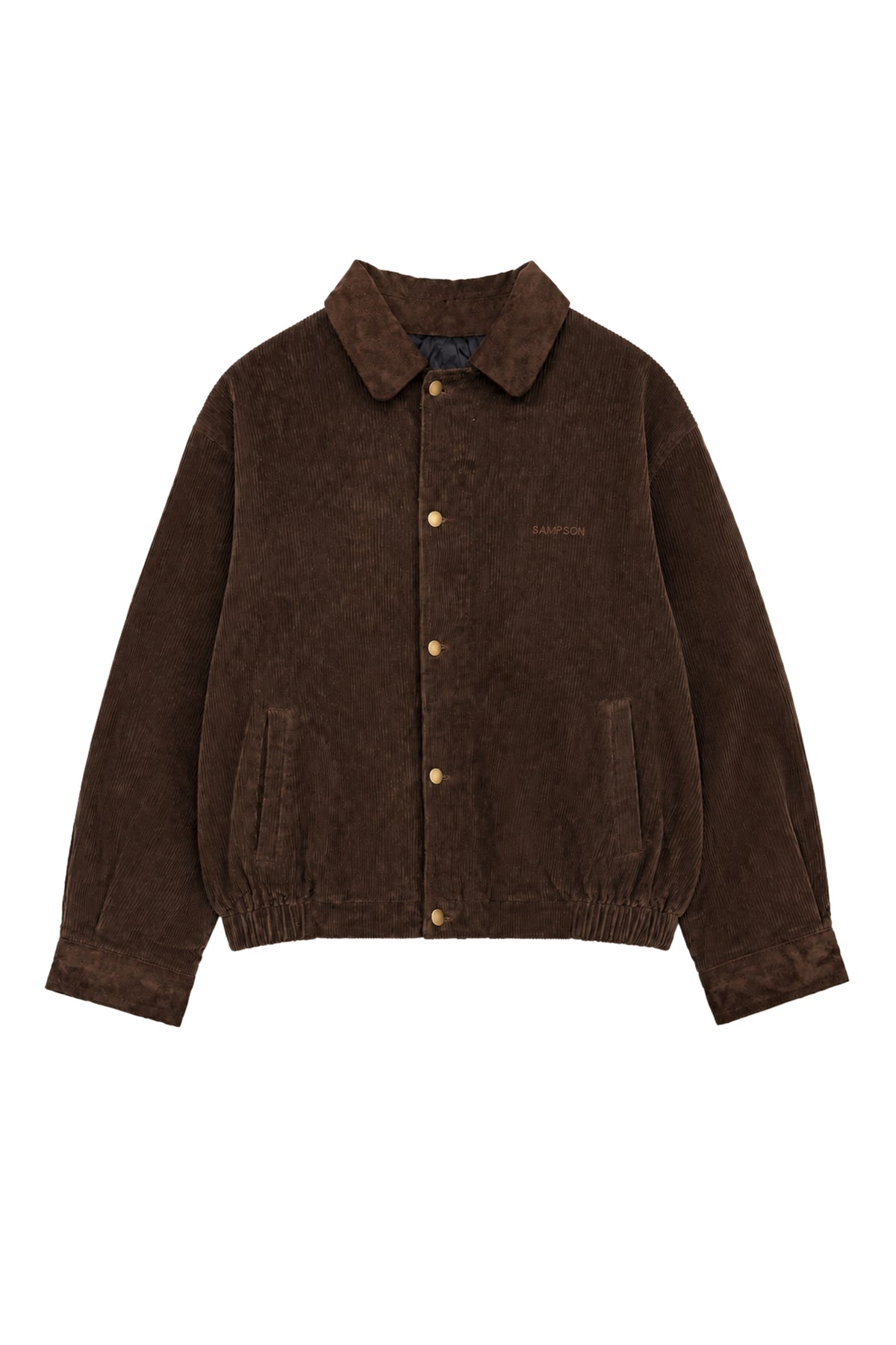 Relaxed Cord Bomber Choc