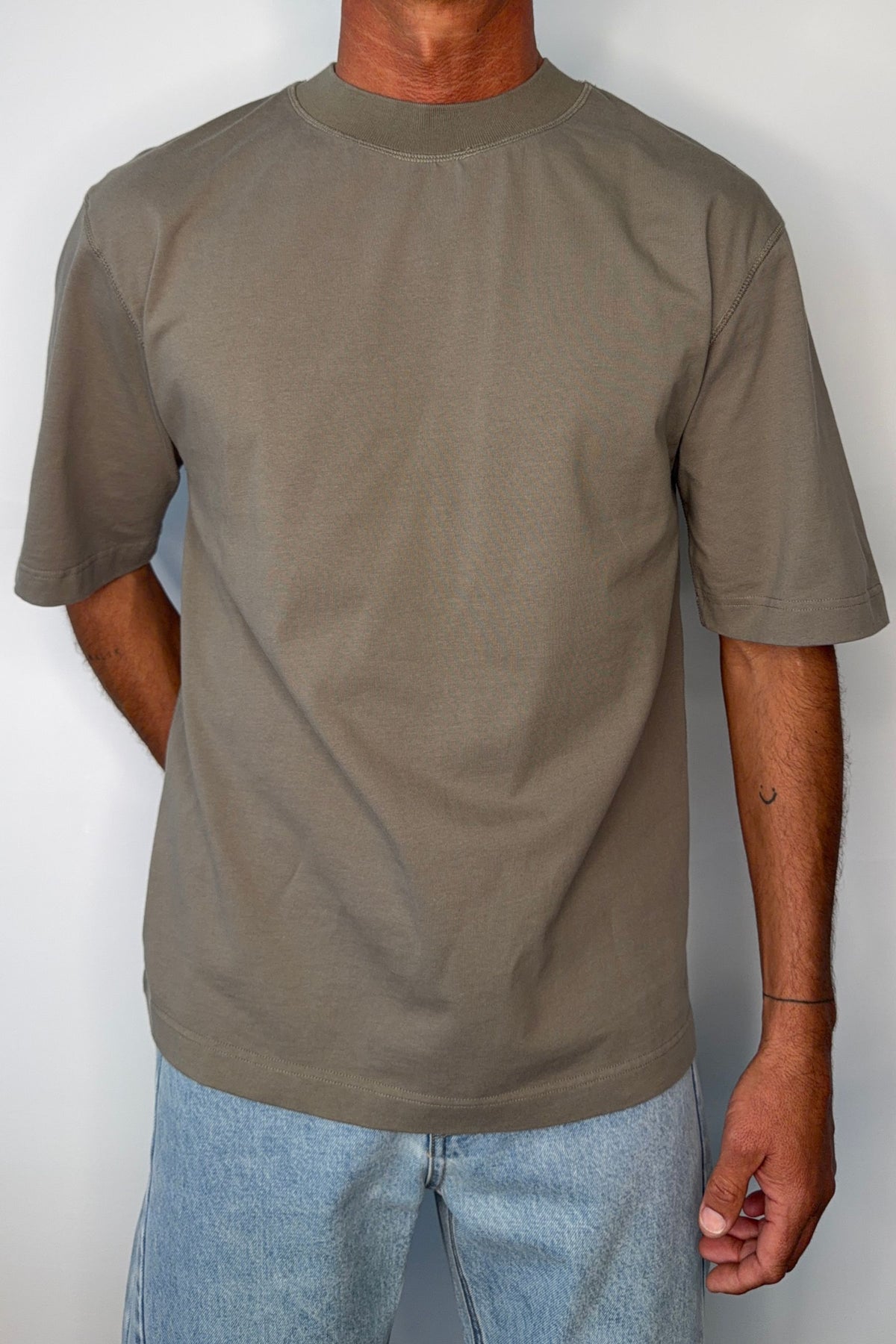 Bowie Cotton Tee Army